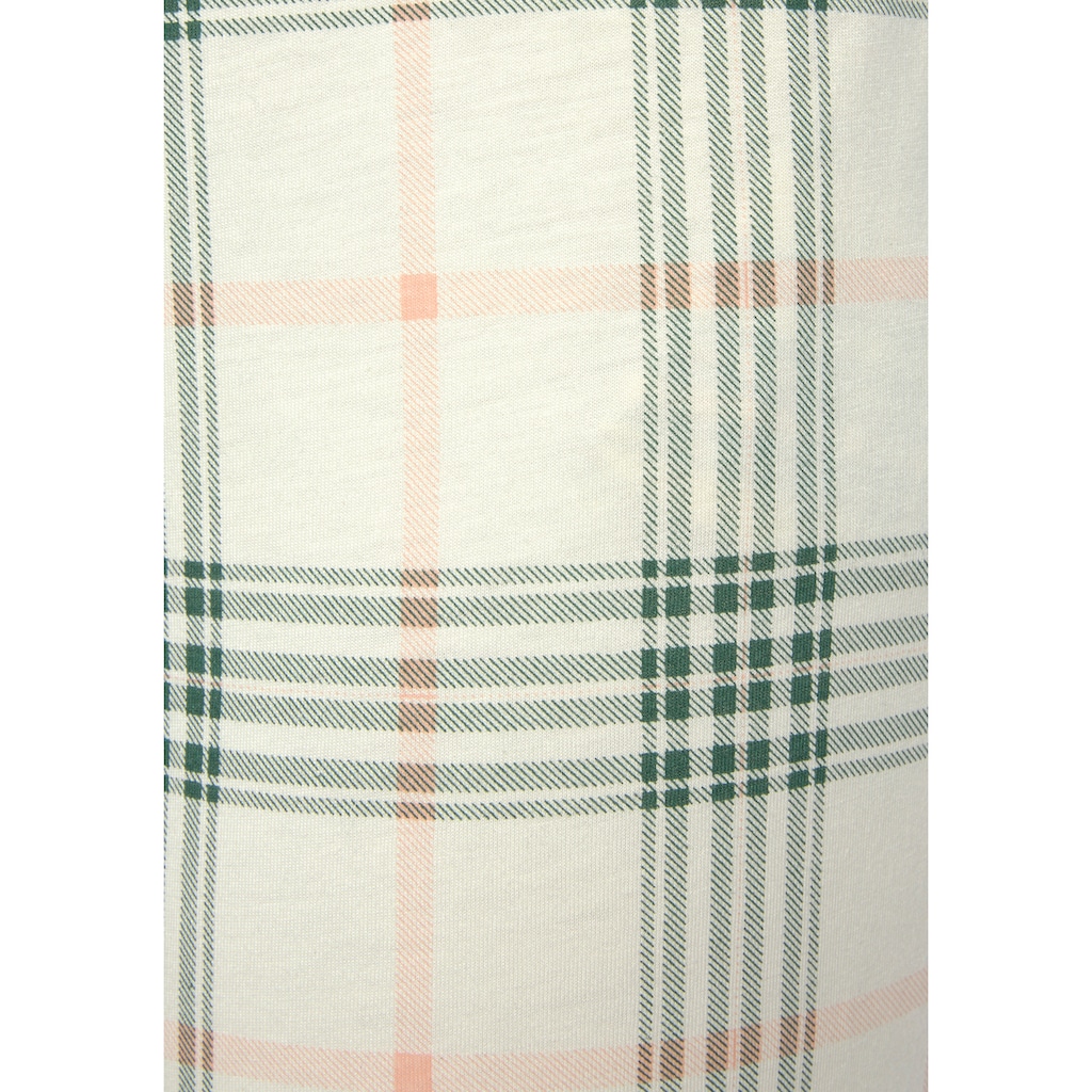 Vivance Dreams Pyjama, (2 tlg.), im klassischen Schnitt
