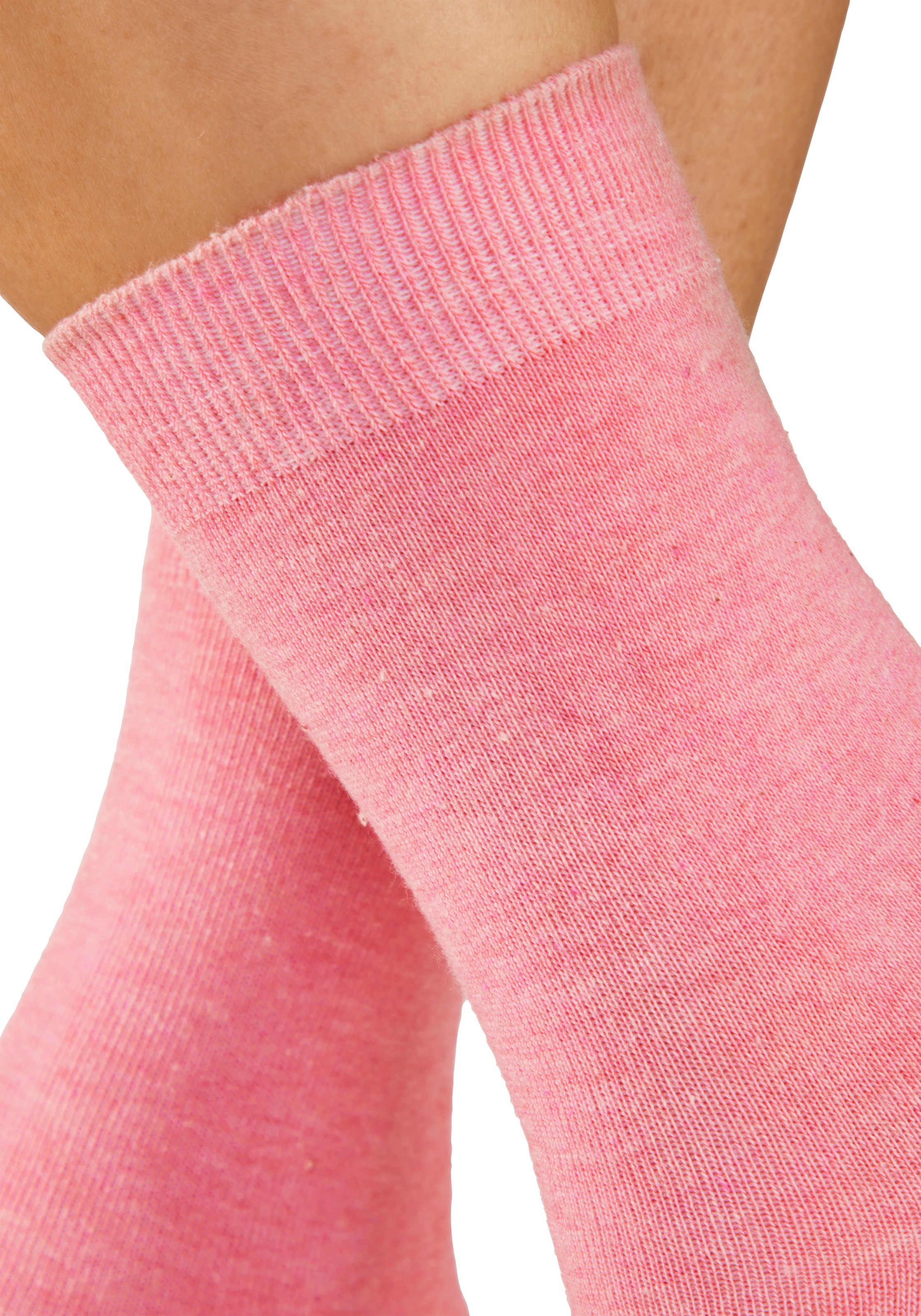 H.I.S Chaussettes basiques »Damensocken, frische melierte Farben; casual« Paquet, 20 Couple tlg. Chaussettes de tous les jours en gros paquet