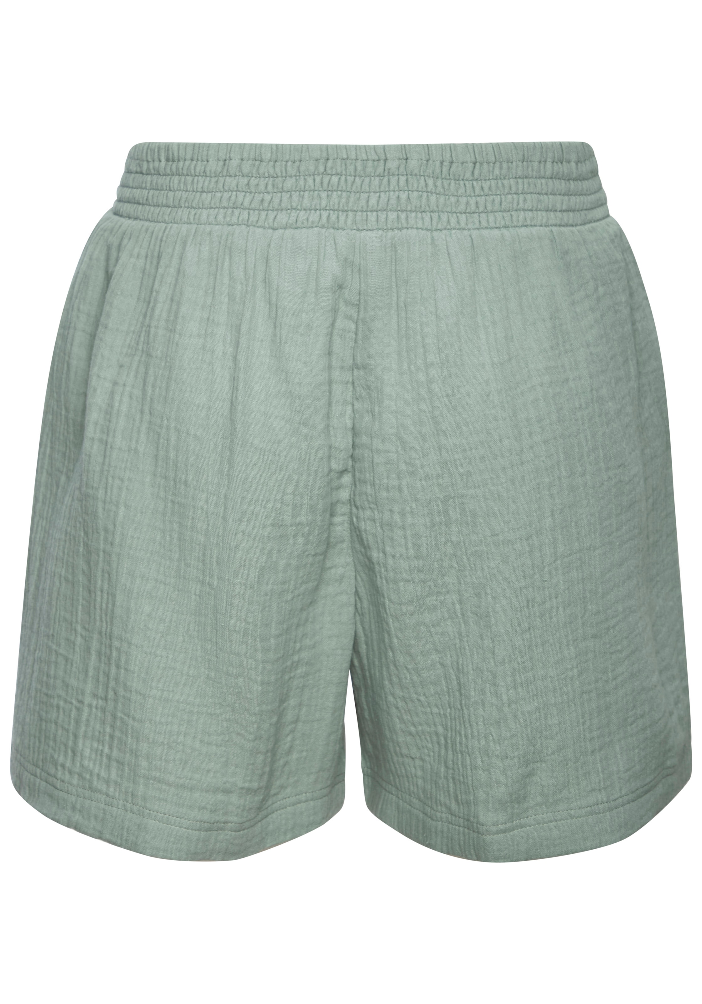 Beachtime by Lascana Webshorts »aus sommerlicher Musselinware«  leichte Strandshorts, Sommerhose, Schlupfhose