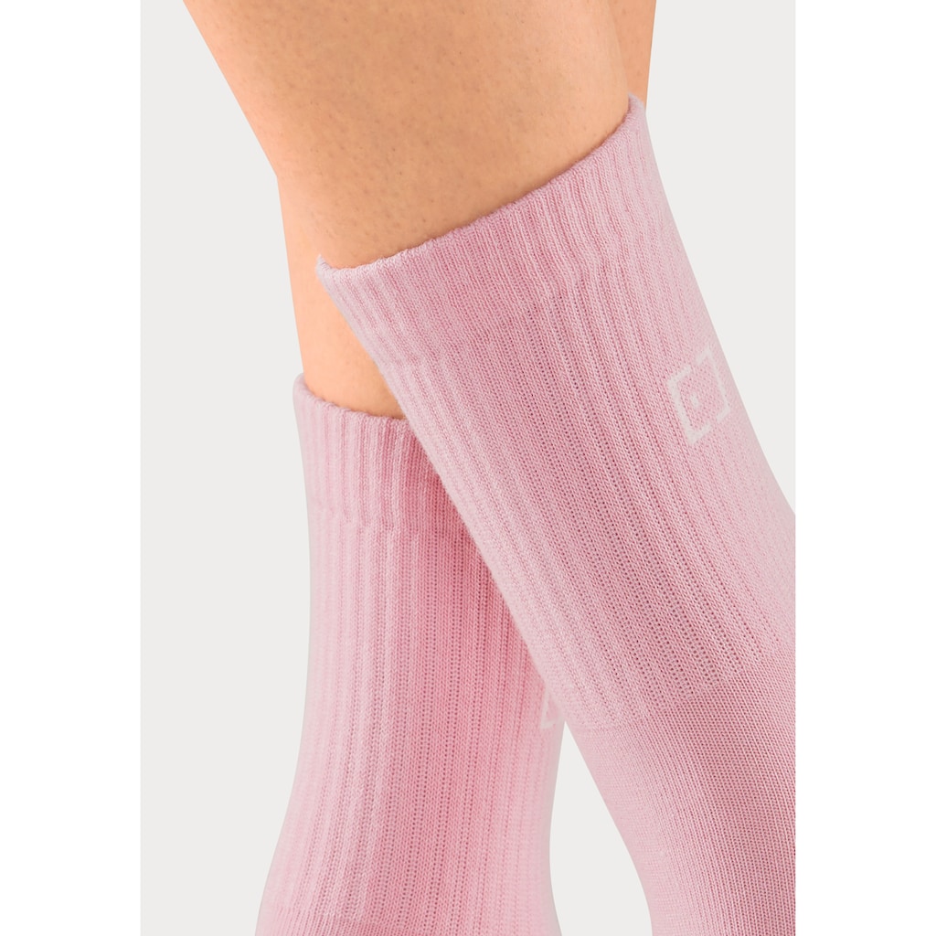 Elbsand Socken, (Packung, 3 Paar), mit Frottee und eingestricktem Markenlogo
