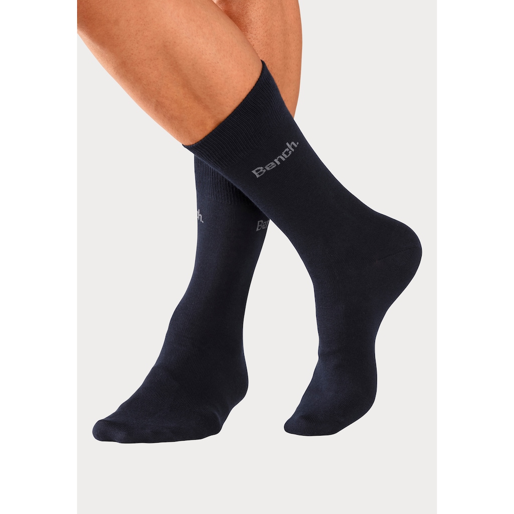 Bench. Basicsocken, (Packung, 4 Paar), in angenehm weicher Markenqualität