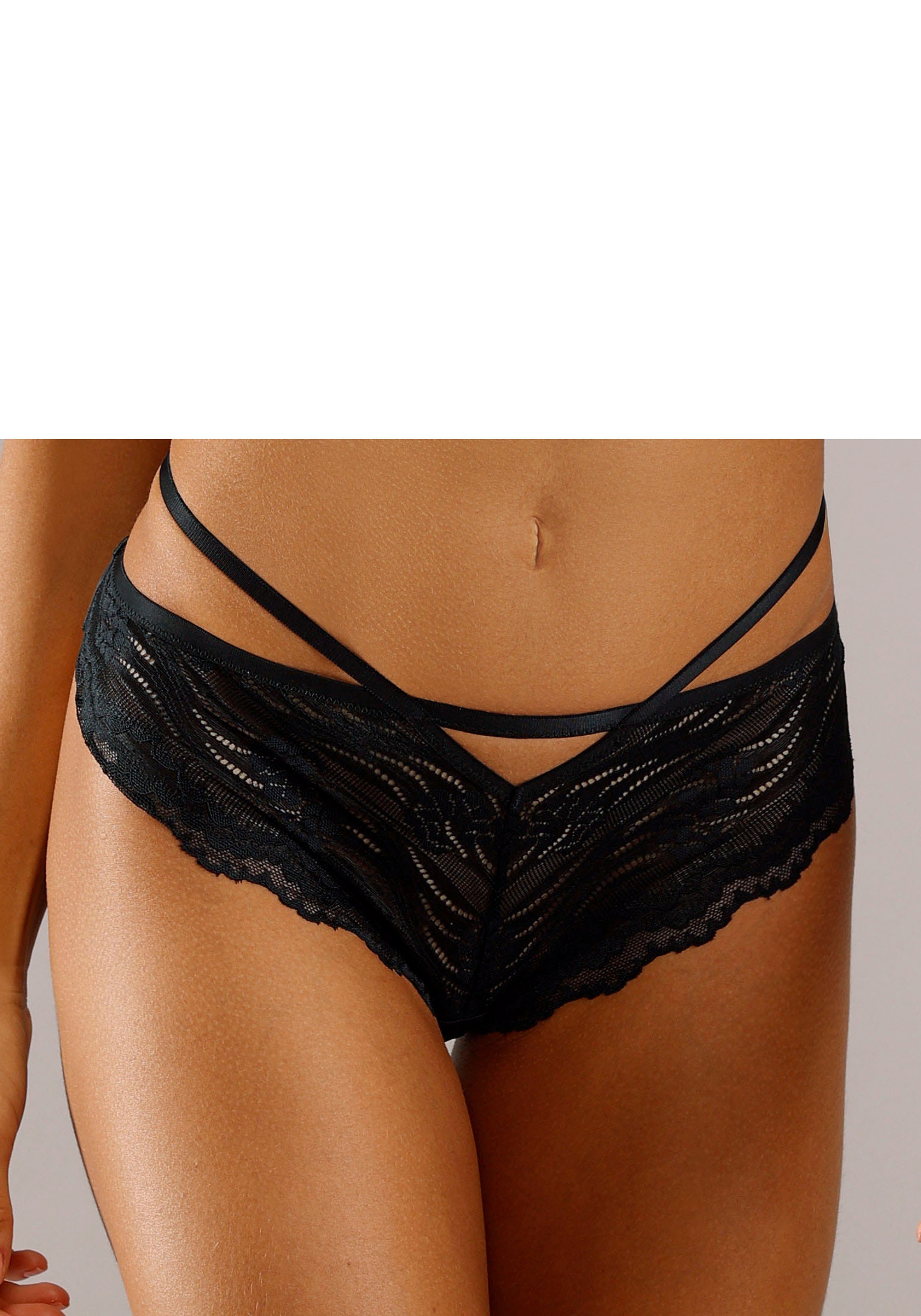 s.Oliver Panty »Alice« mit aufregender Bänder-Optik