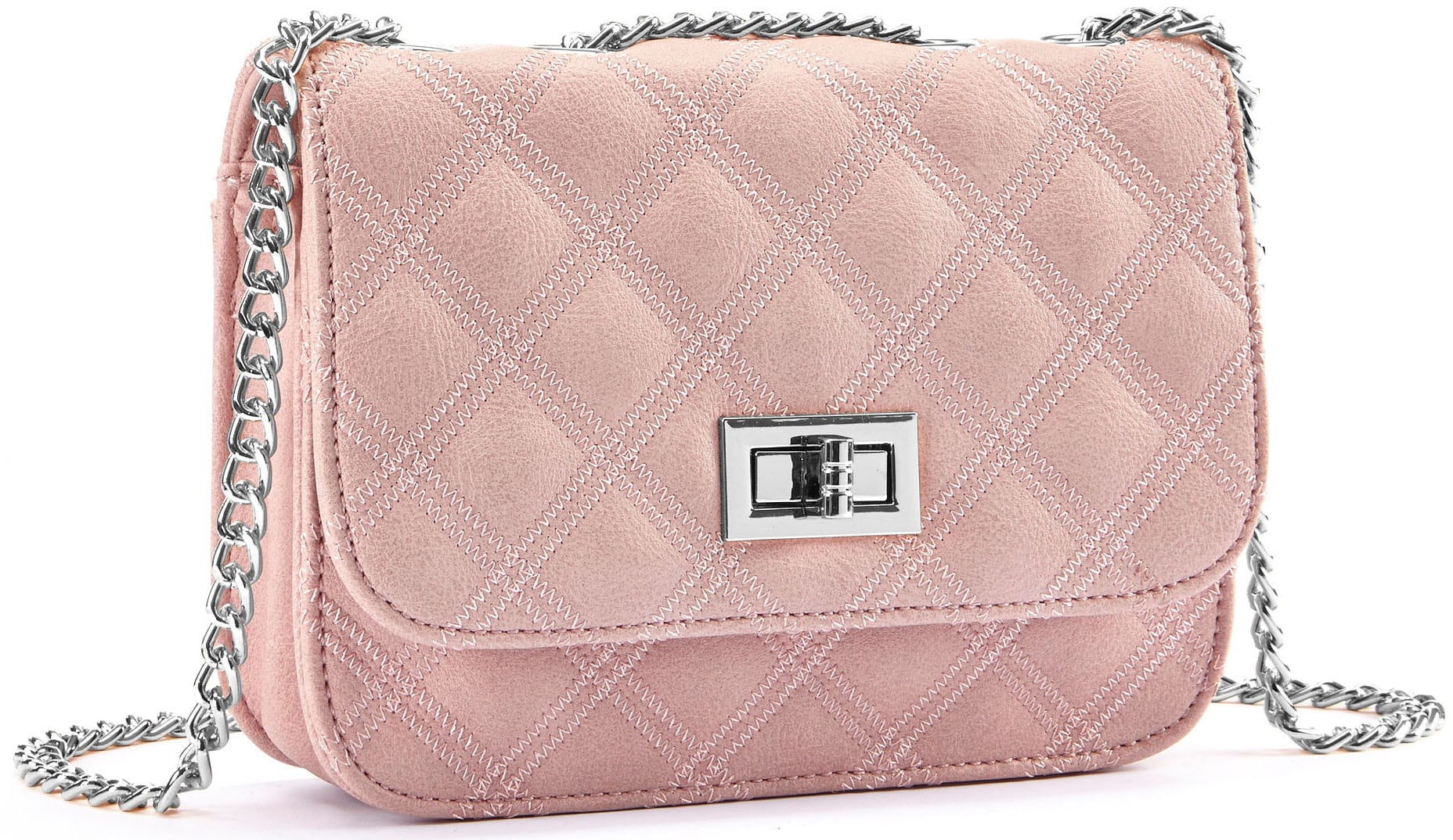 LASCANA Umhängetasche »Minibag«, Handtasche, Henkeltasche mit Kettenhenkel, Crossbody Bag VEGAN