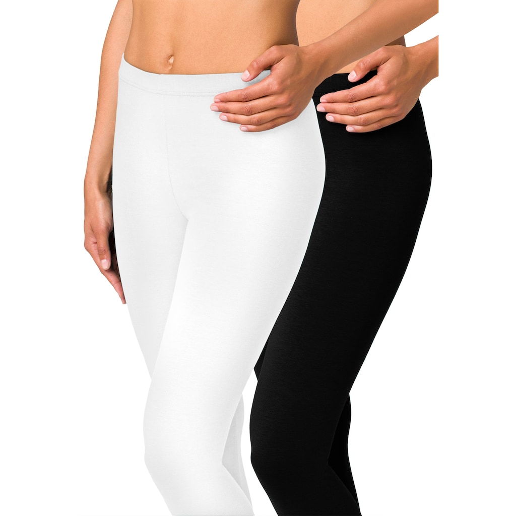Vivance active Leggings, (2er-Pack), mit Gummibund, Loungewear