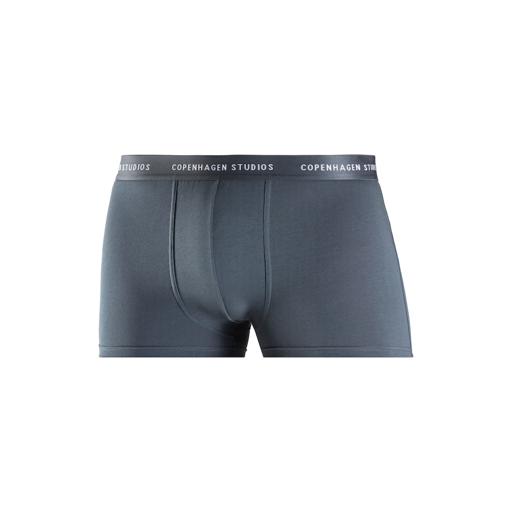 Copenhagen Studios Boxer »Boxershorts für Herren«, (3 St.), mit farbigem Logo-Bund