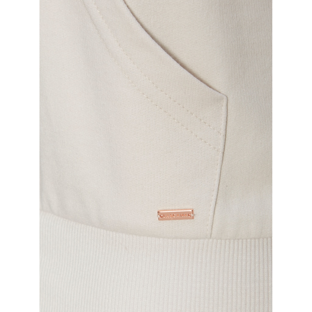 LASCANA Hoodie, mit Statement Druck, Loungeanzug