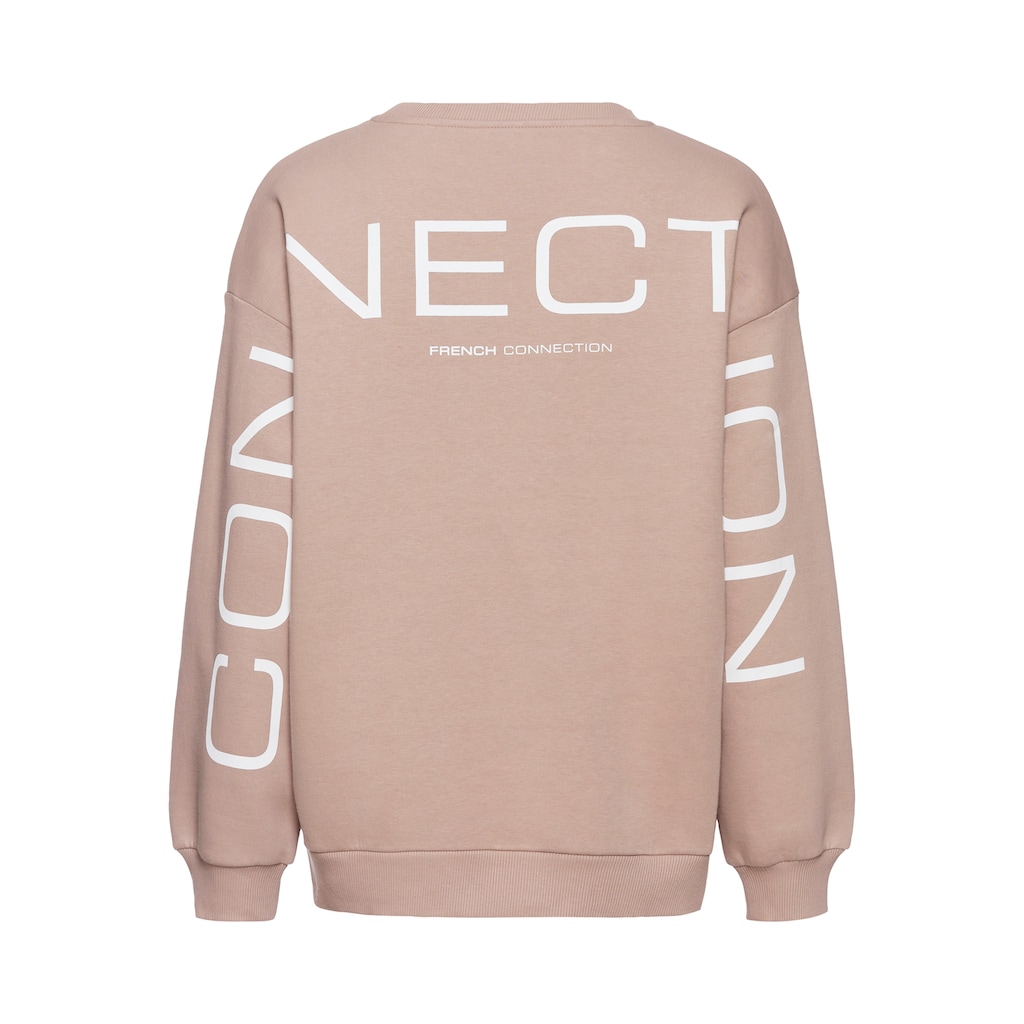 French Connection Sweatshirt, mit grossem Logodruck auf dem Rücken