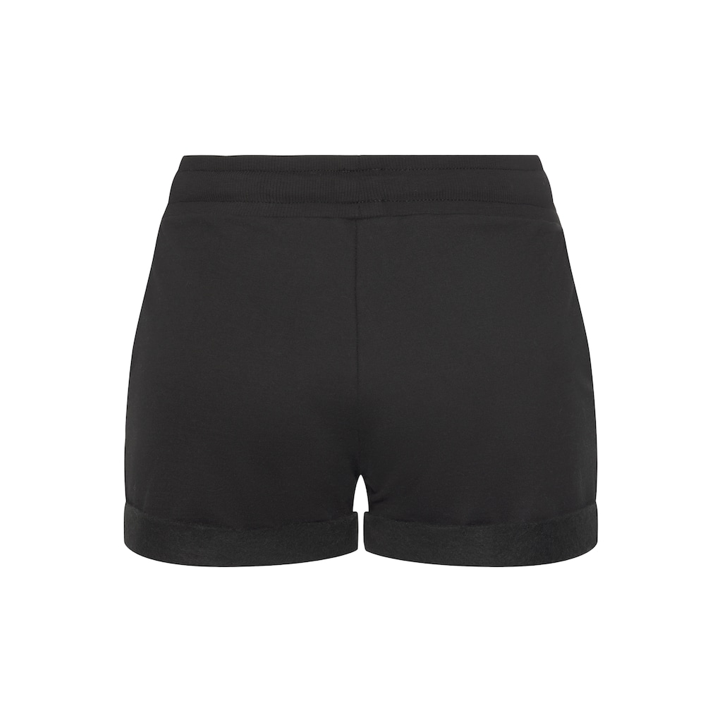 LASCANA Shorts, mit Rippbündchen und Umschlagsaum, Loungewear
