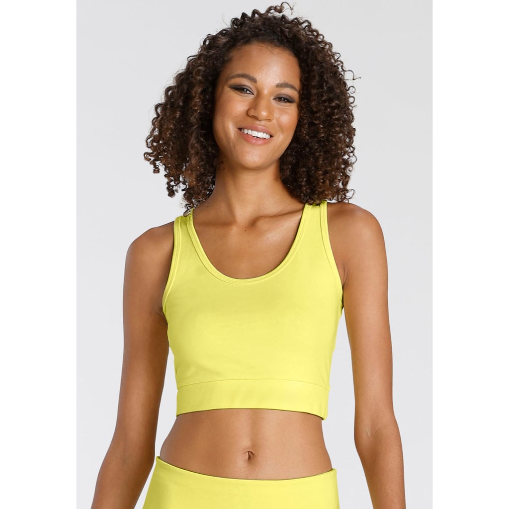 LASCANA ACTIVE Sporttop, Crop-Top mit breiten Trägern