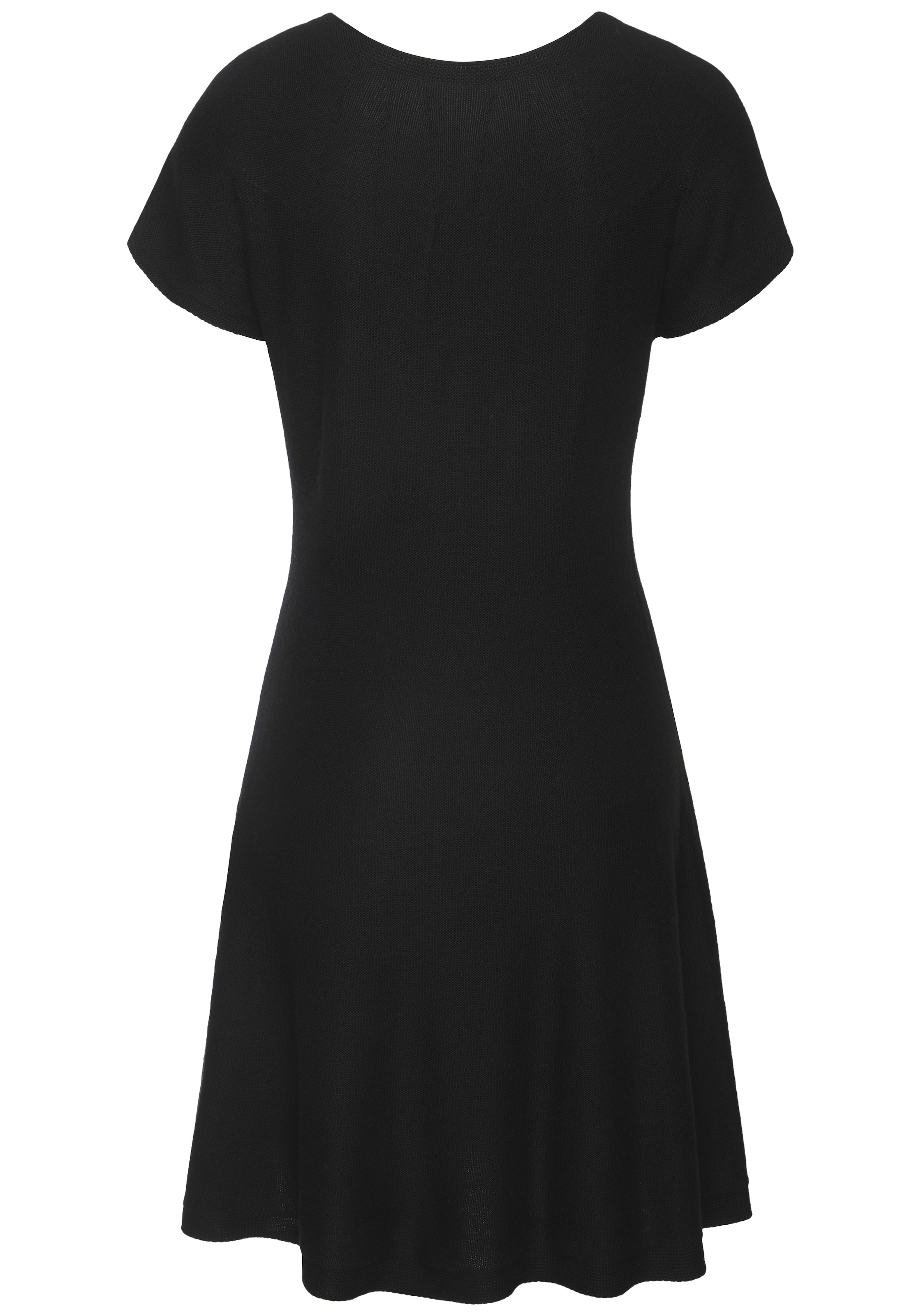 LASCANA Strickkleid »aus hochwertigem Feinstrick, nahtloser Strick, superelastisch« kurzes Kleid ohne störende Nähte, Kleid aus softem Baumwoll-Viskosemix