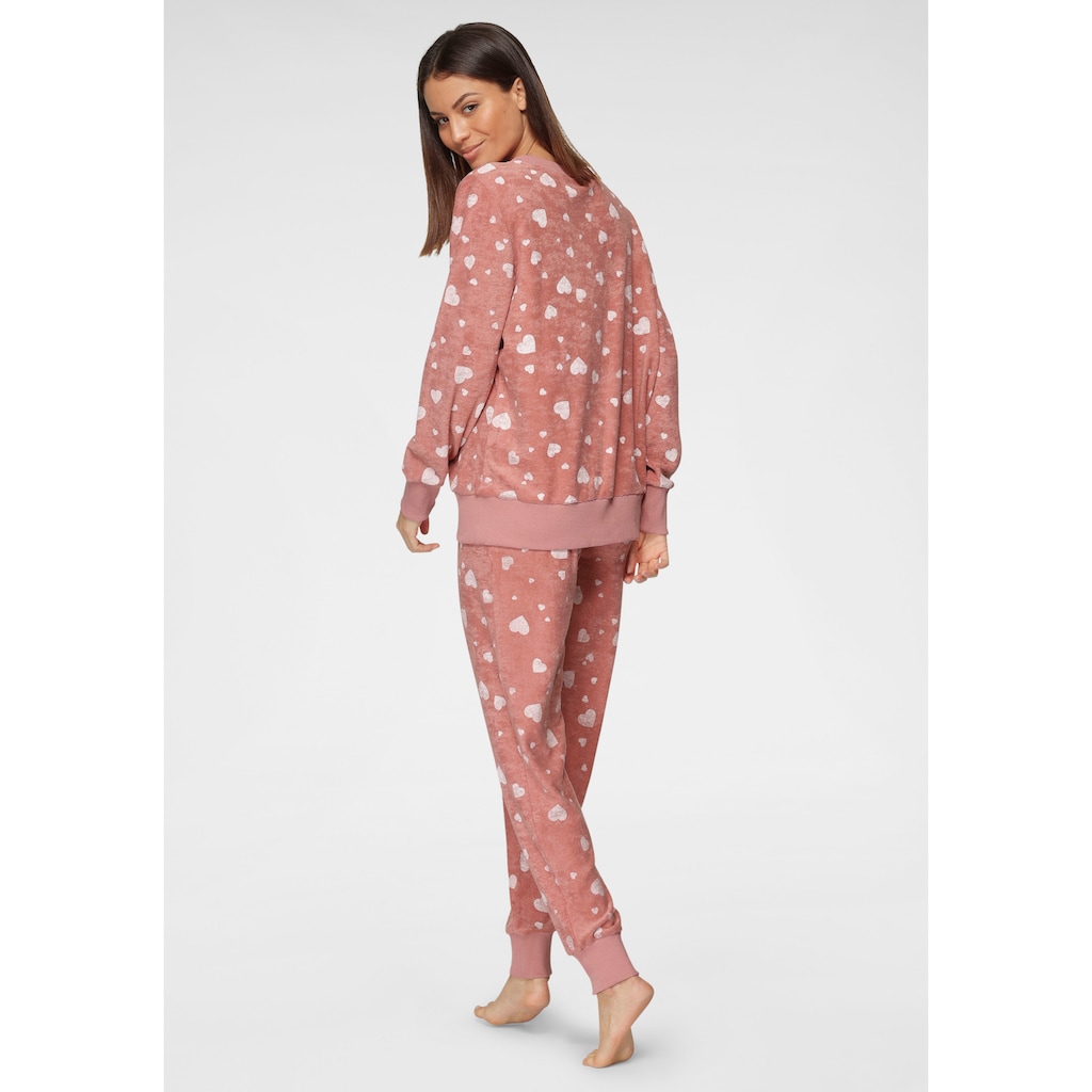Vivance Dreams Pyjama, (2 tlg.), mit Alloverdruck