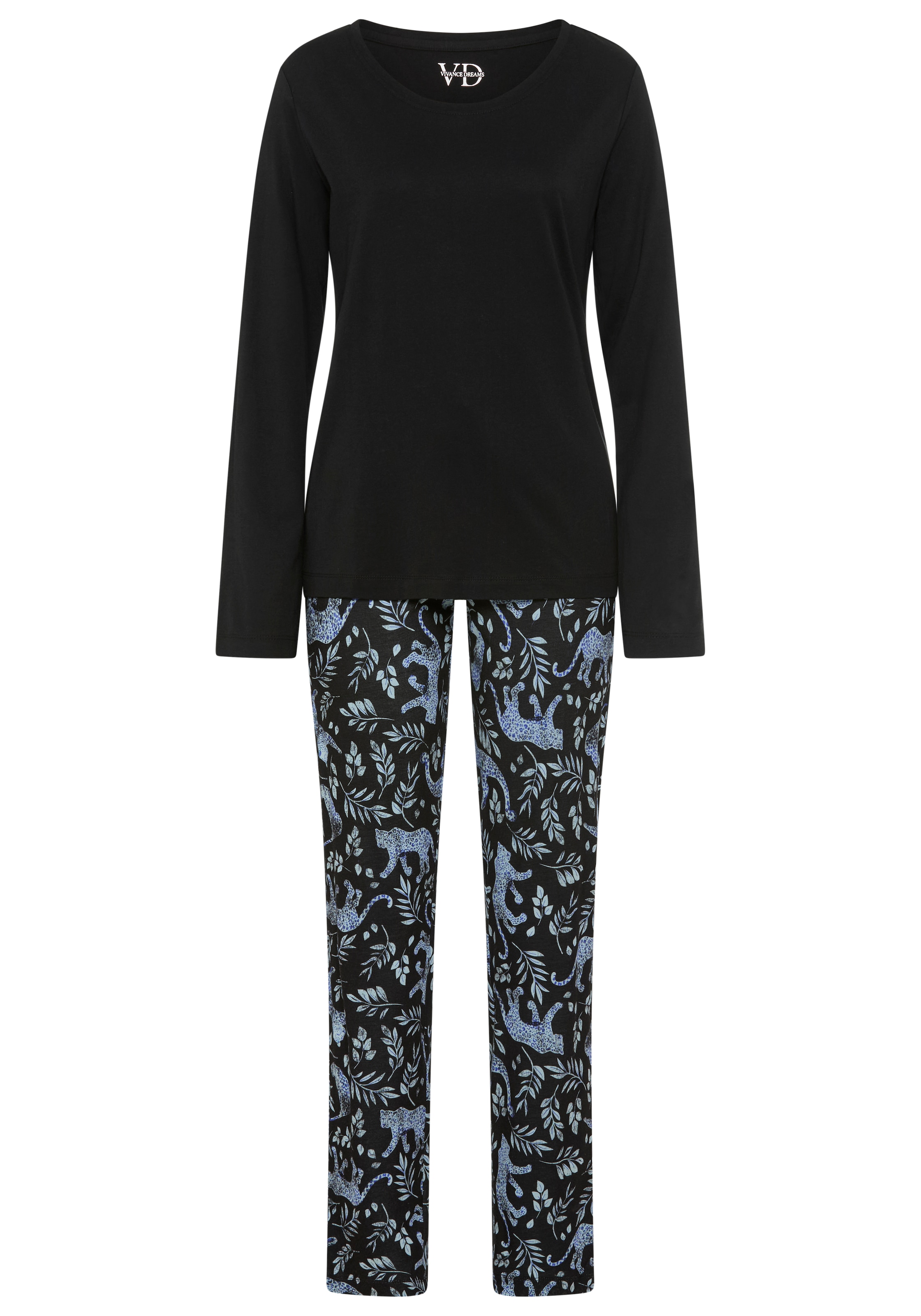 Vivance Dreams Pyjama Set, 2 mit All-Over Print