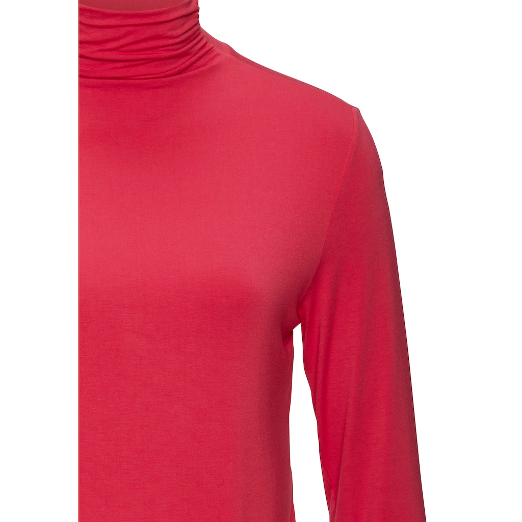 LASCANA Stehkragenshirt »aus weichem Viskose-Stretch«, (2er-Pack)