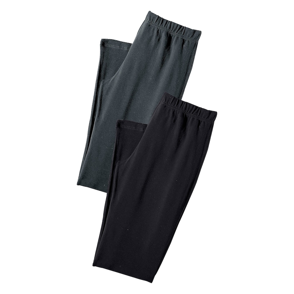 Vivance active Leggings, (2er-Pack), mit Gummibund, Loungewear