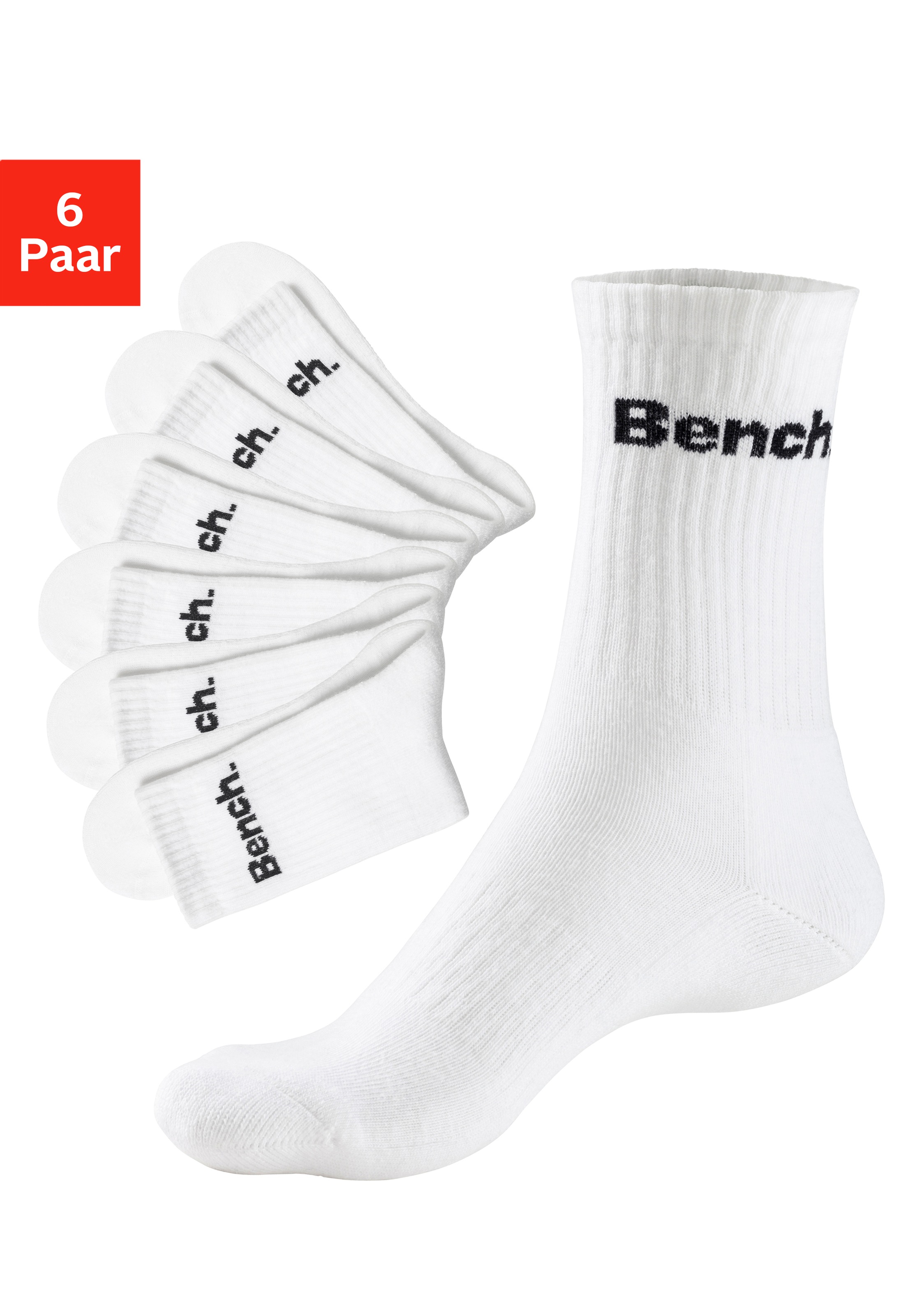 Bench. Tennissocken Packung, 6 Paar tlg. mit Fuss Polsterung