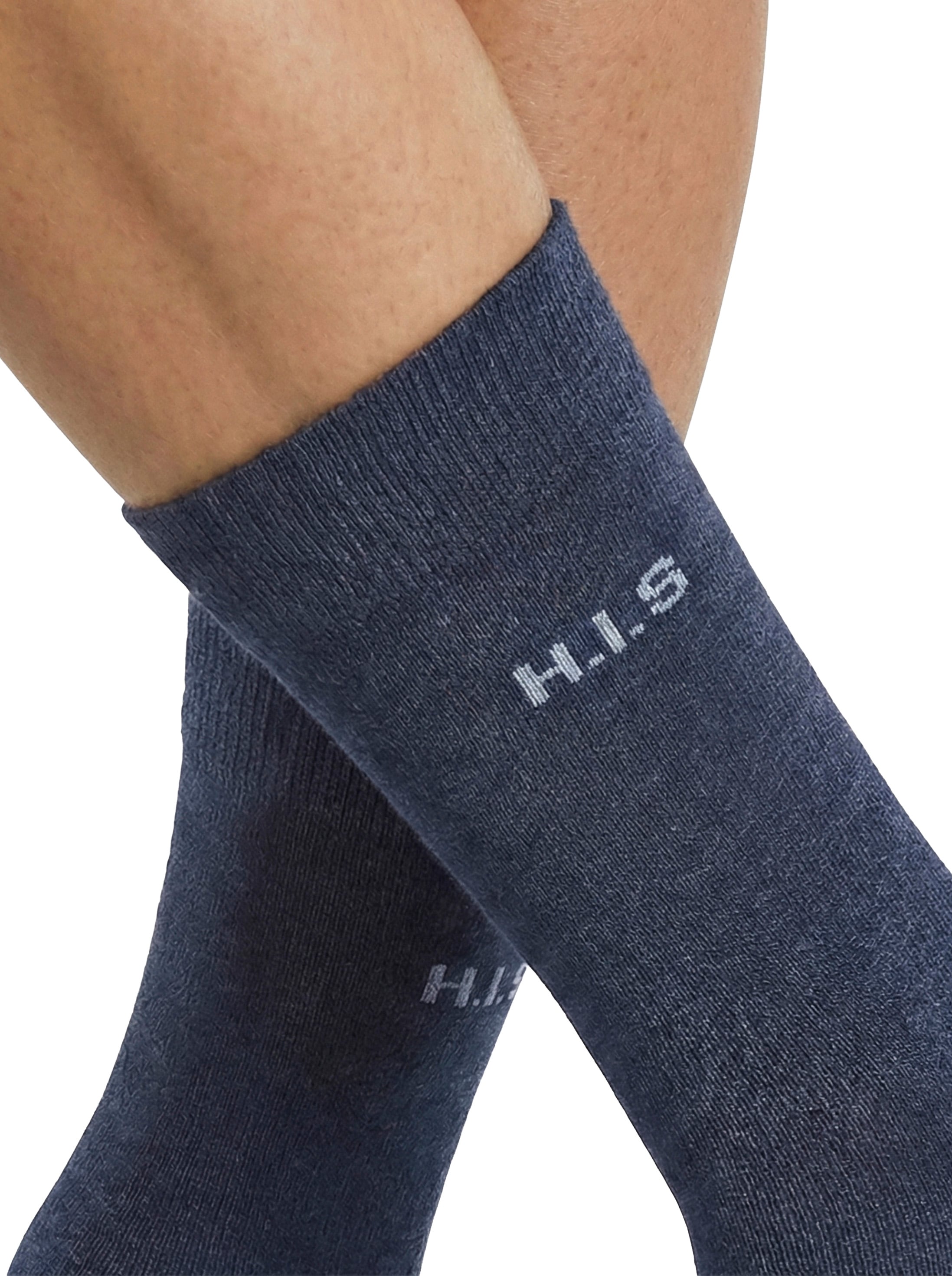 H.I.S Chaussettes basiques »Für Job und Freizeit« Paquet, 6 Couple tlg. avec semelle en éponge douce