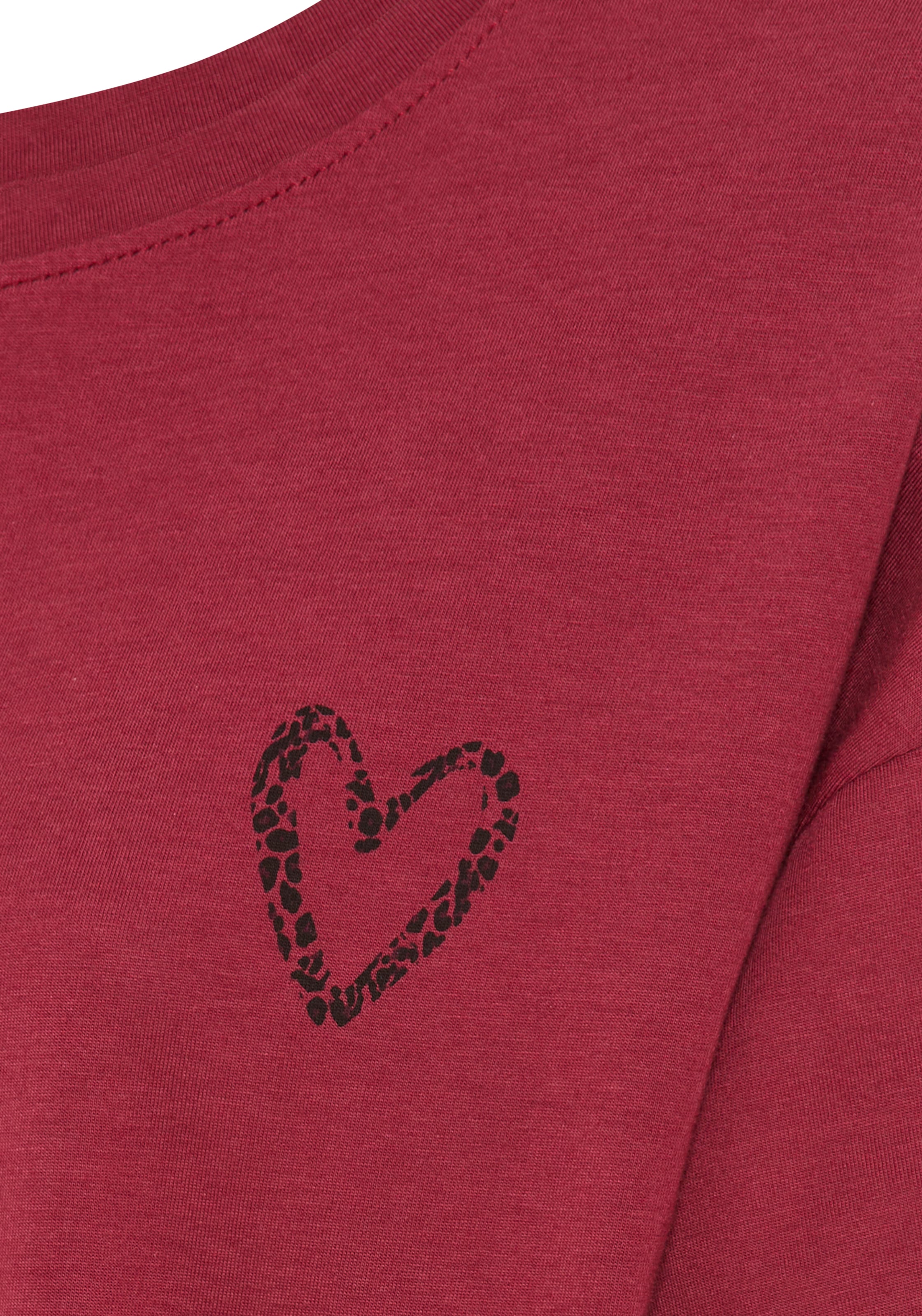 s.Oliver T-shirt 1 avec petit imprimé cœur sur la poitrine