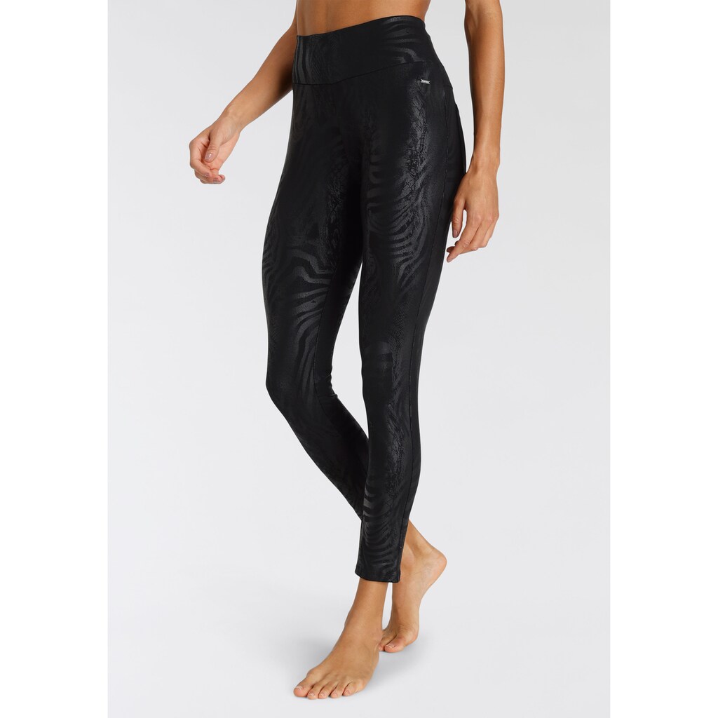 LASCANA Leggings, mit tonigem Druck