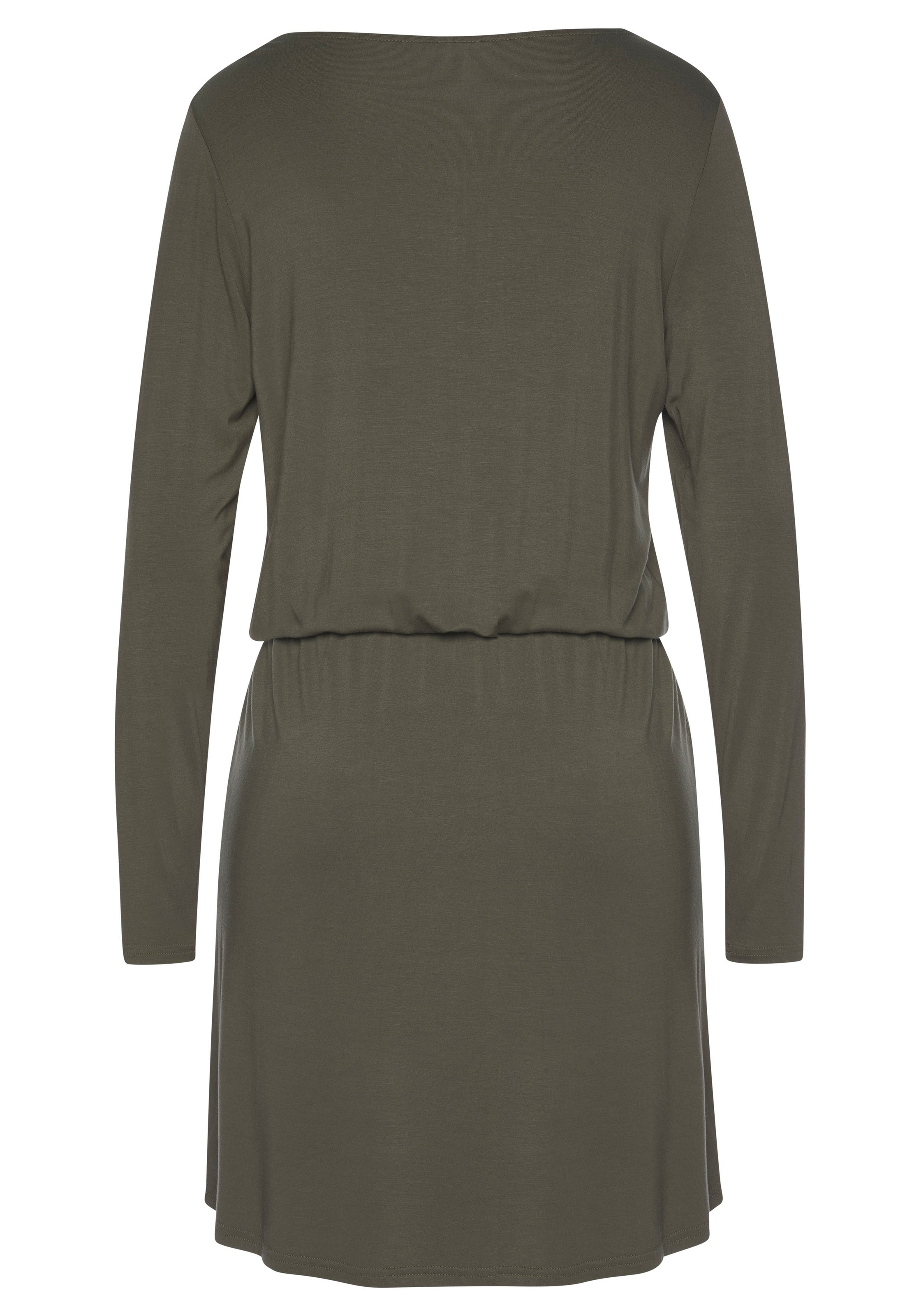 LASCANA Shirtkleid, mit Reissverschluss-Detail