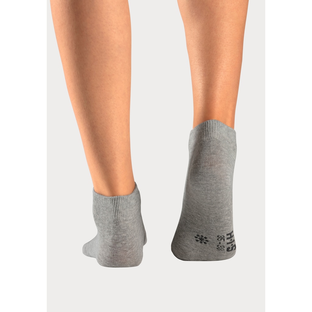 H.I.S Kurzsocken, (Packung, 10 Paar), mit eingestrickten Symbolen