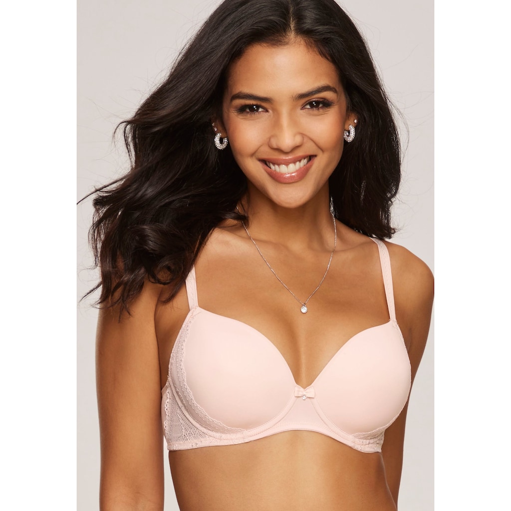 LASCANA Schalen-BH »Tiziana«, mit dekorativer Spitze, Dessous