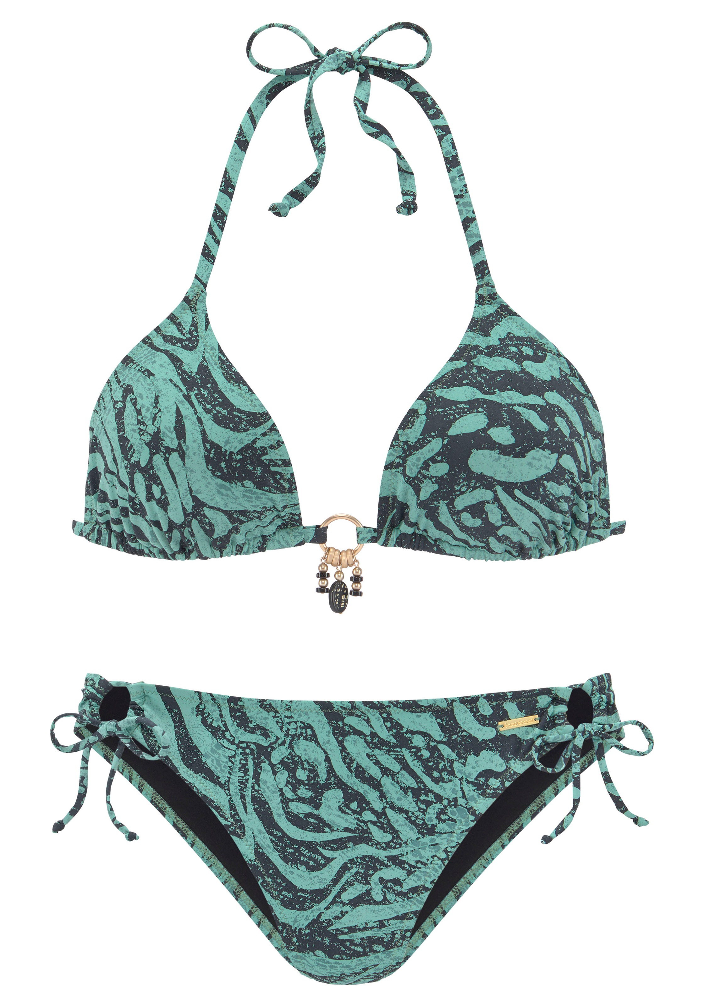 Bruno Banani Triangel-Bikini in trendigem Animalprint