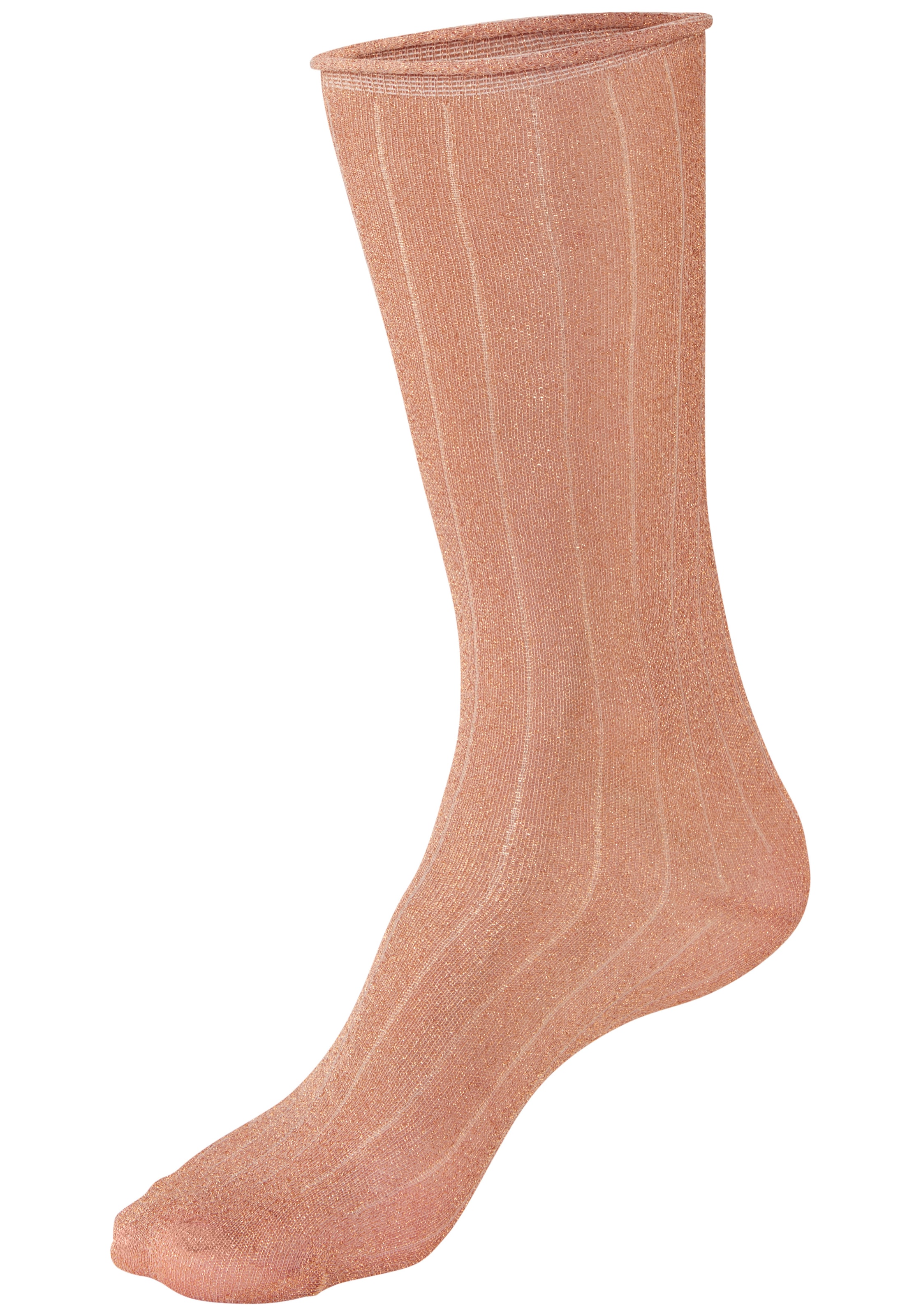 Copenhagen Studios Chaussettes longues Paquet, 2 Couple tlg. transparent und mit Glitzer