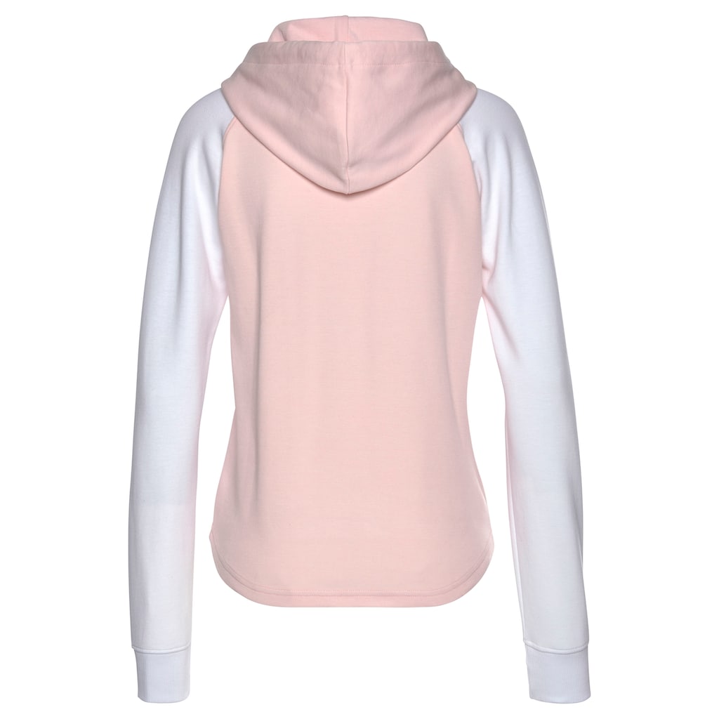 Bench. Loungewear Kapuzensweatshirt, mit farblich abgesetzten Ärmeln und Logodruck, Loungeanzug, Hoodie