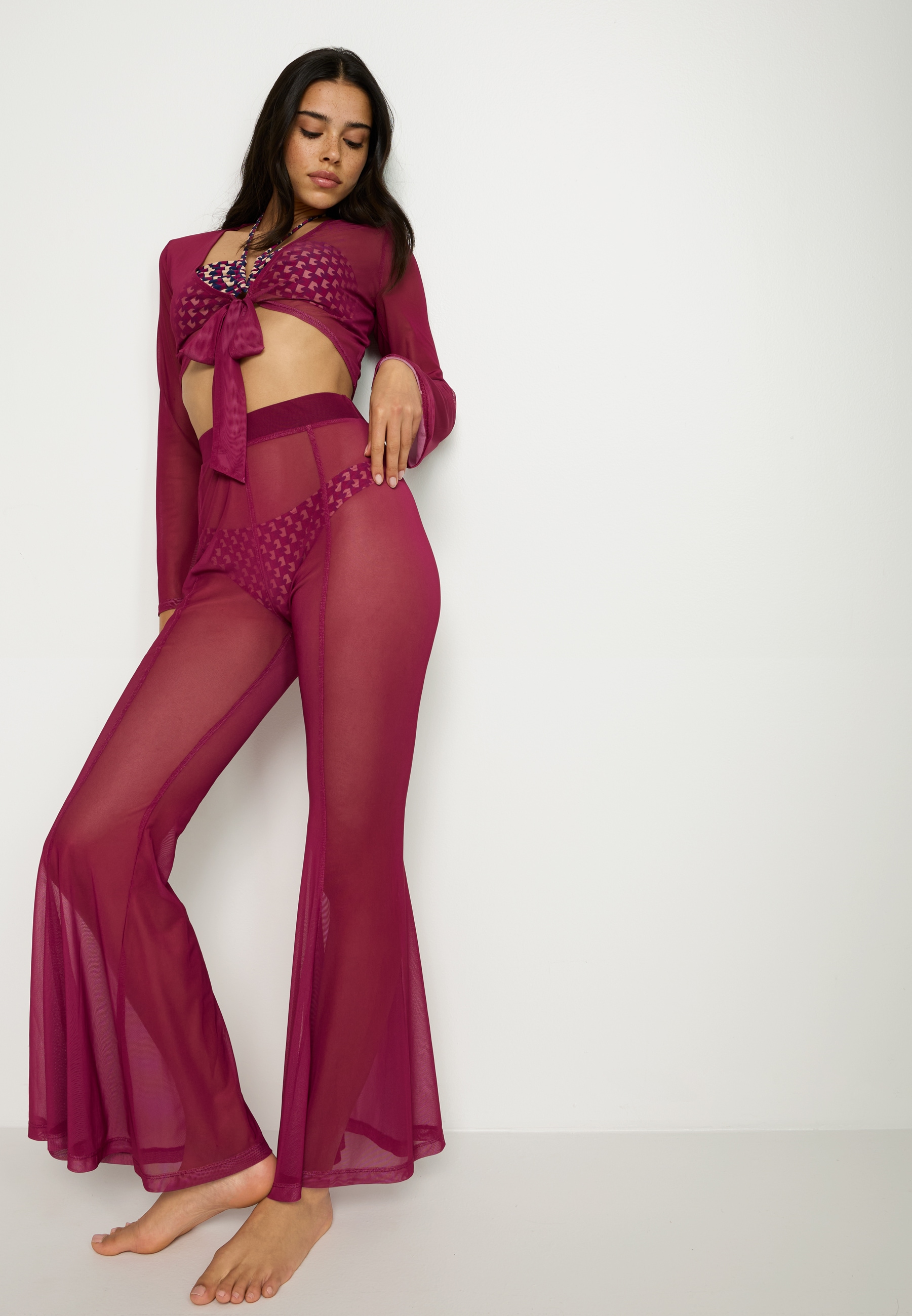 LSCN by LASCANA Langarmshirt Set, + Hose, 2 Stk.