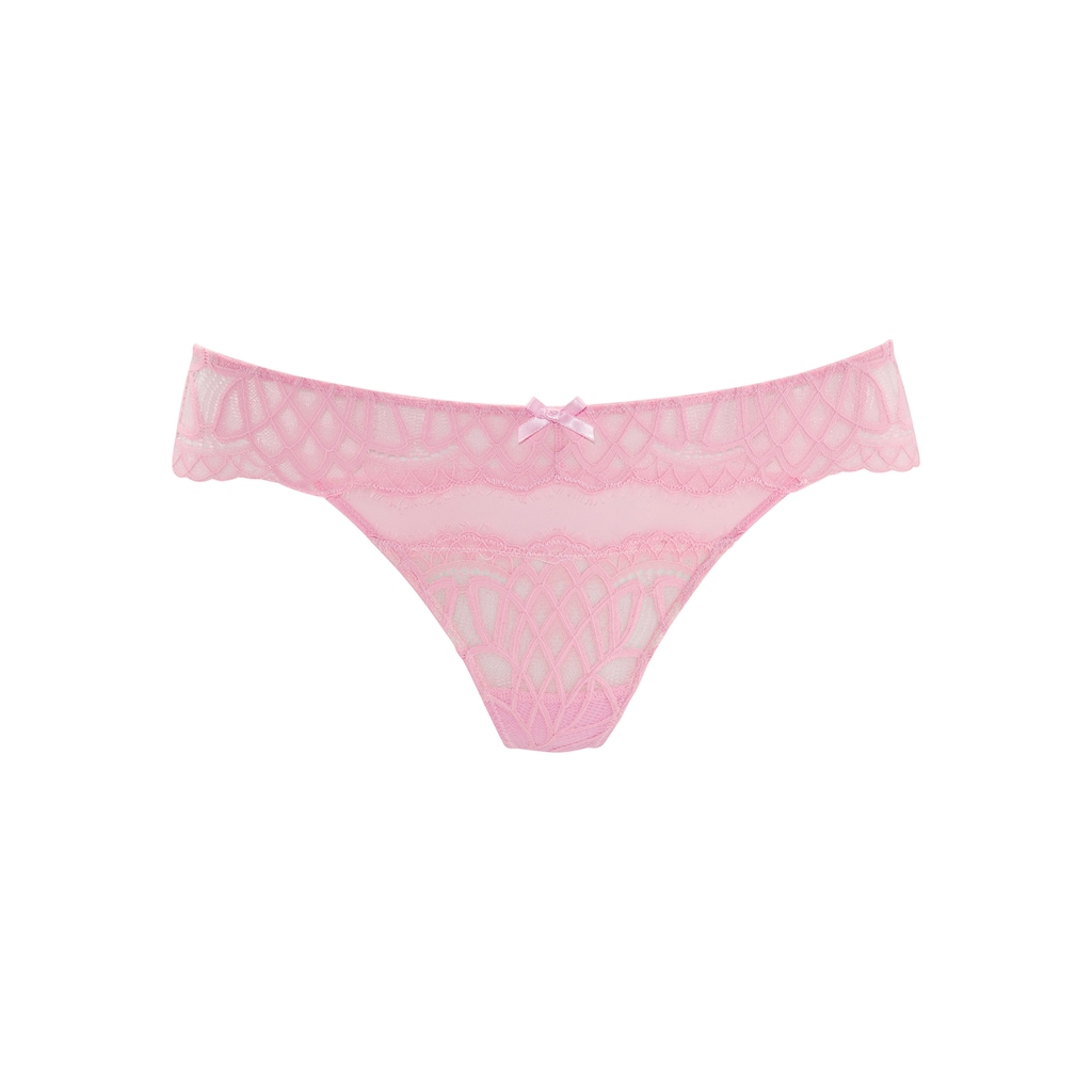 LASCANA String »Cara«, aus dezent transparenter Spitze, anteilig aus recyceltem Material