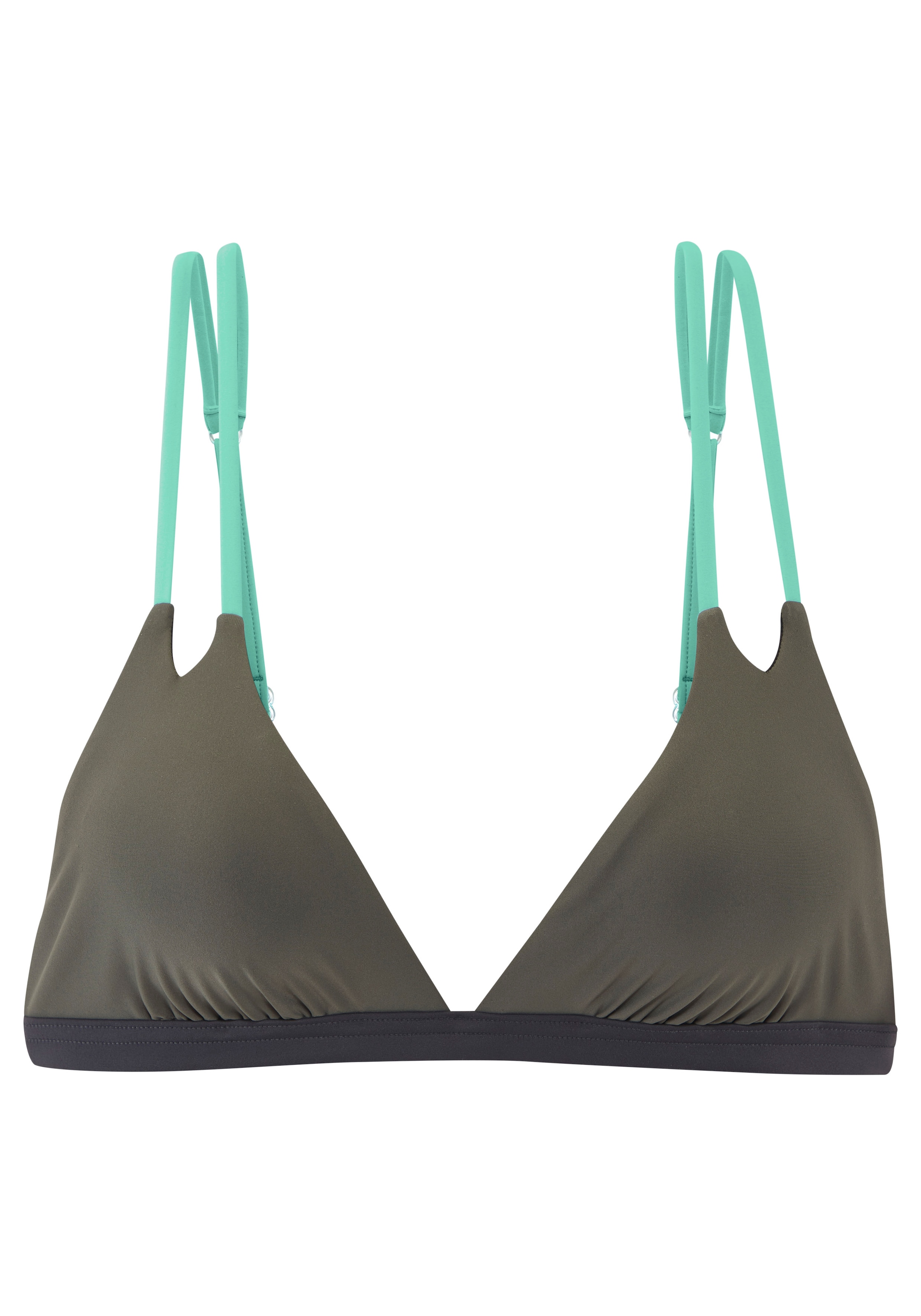 s.Oliver Top bikini triangle »Yella« avec bretelles doubles et détails contrastés
