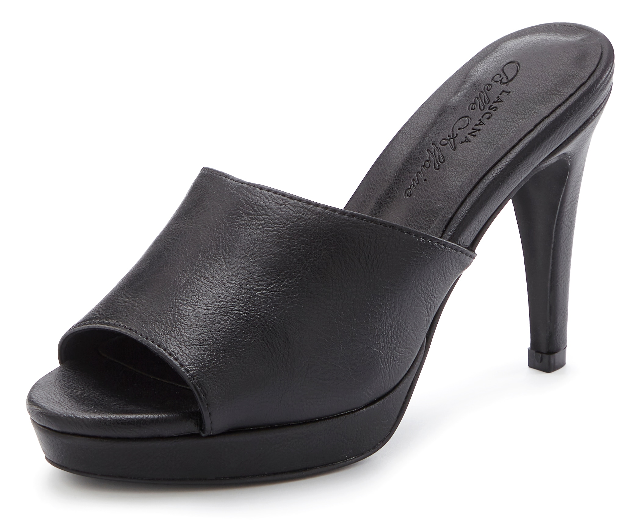 LASCANA Belle Affaire High-Heel-Pantolette, Mule, Sandale, offener Schuh mit leichtem Plateau