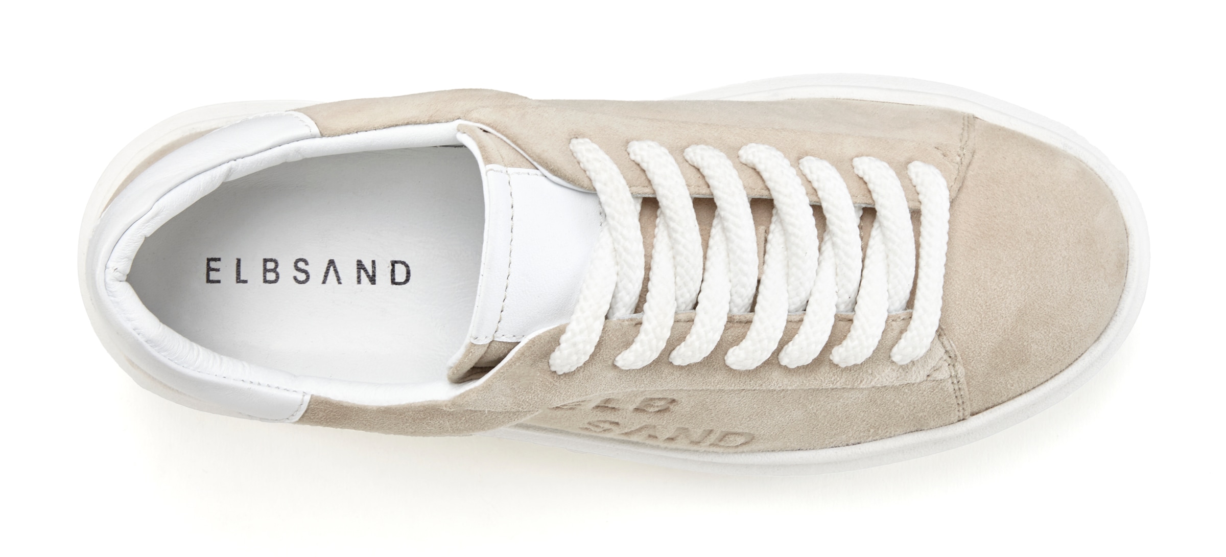 Elbsand Sneaker »Schnürschuh«, Schnürhalbschuh,Freizeitschuh aus Leder mit modischer Plateausohle