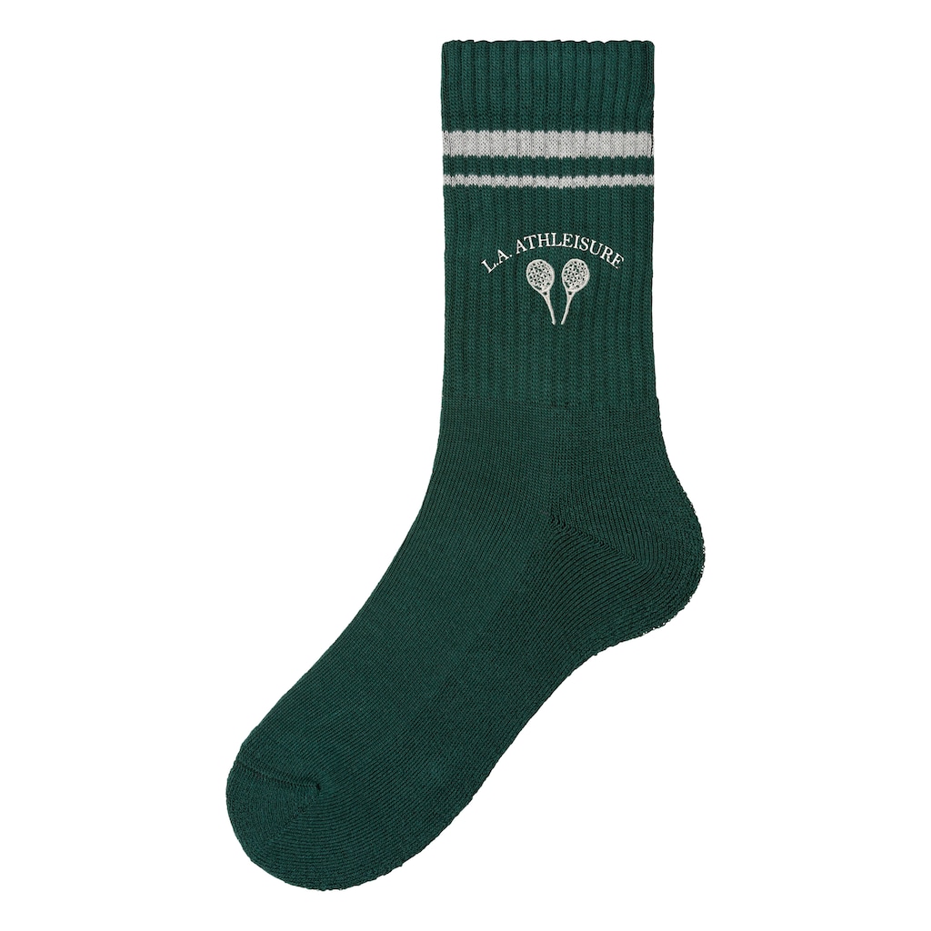 LASCANA ACTIVE Tennissocken, (Packung, 3 Paar), mit kleiner Stickerei