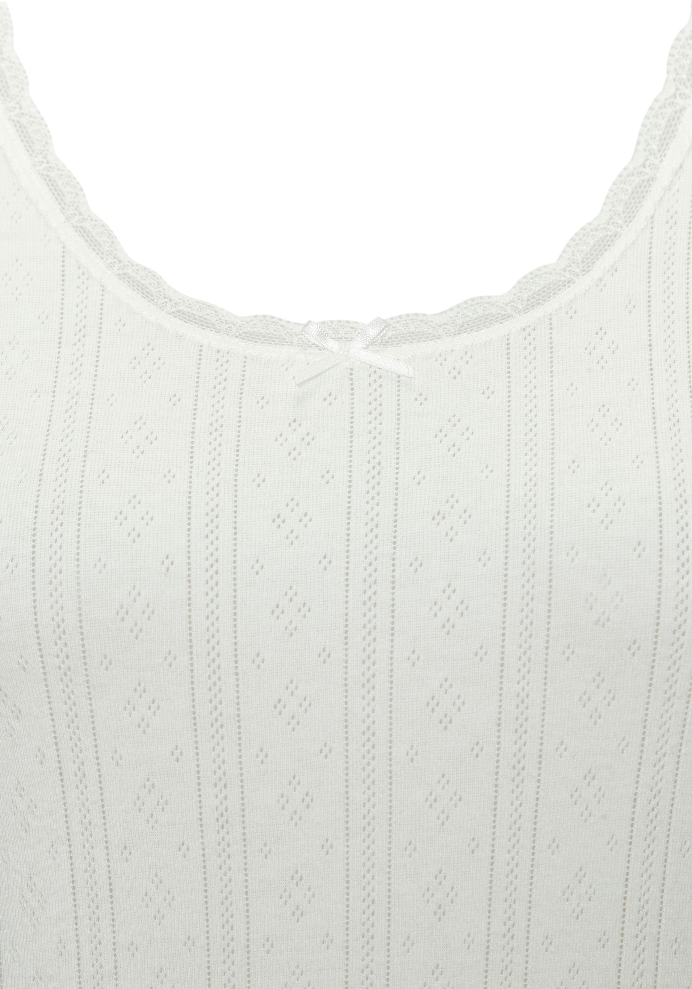 Vivance T-Shirt , aus weichem Pointelle-Strick mit Spitze
