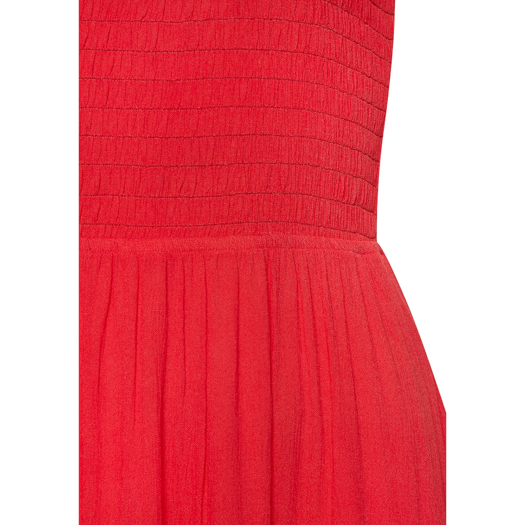Buffalo One-Shoulder-Kleid, mit Volants, strukturiertes Strandkleid, sommerlich