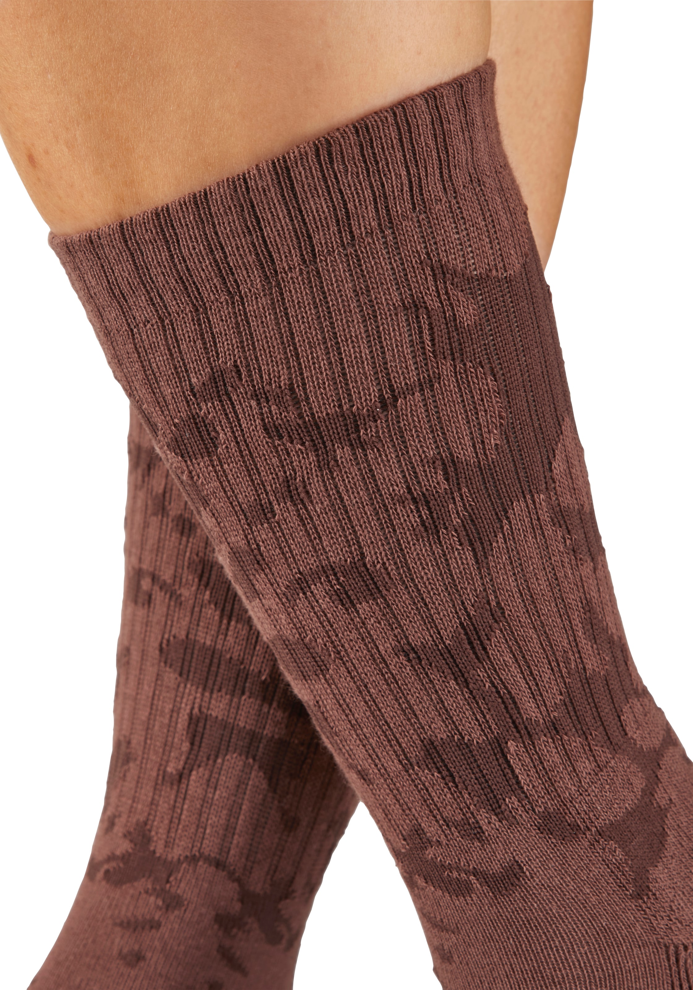Buffalo Chaussettes de tennis »Damen Fussfrottee Sportsocken; modisch« Paquet, 5 Couple tlg. dans différents motifs animaliers