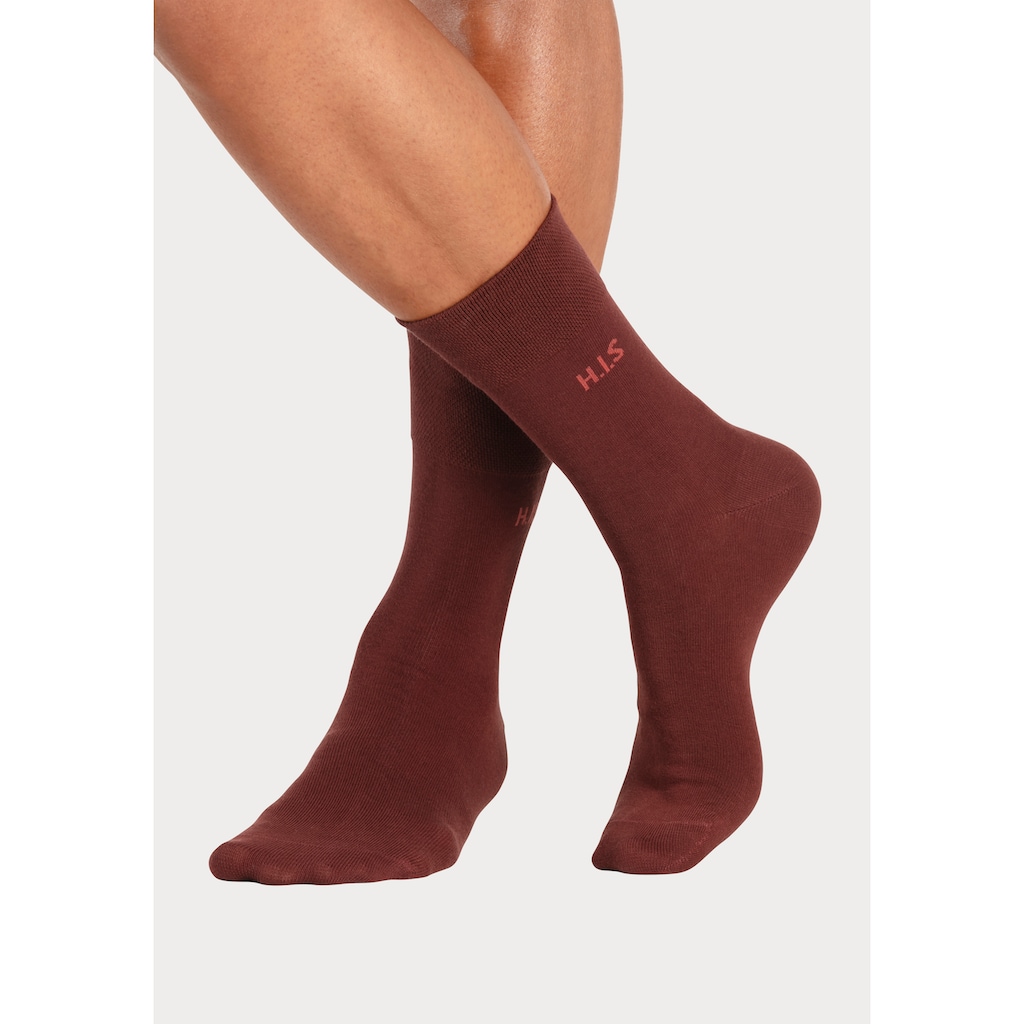 H.I.S Socken, (Packung, 12 Paar), ohne einschneidendes Gummi