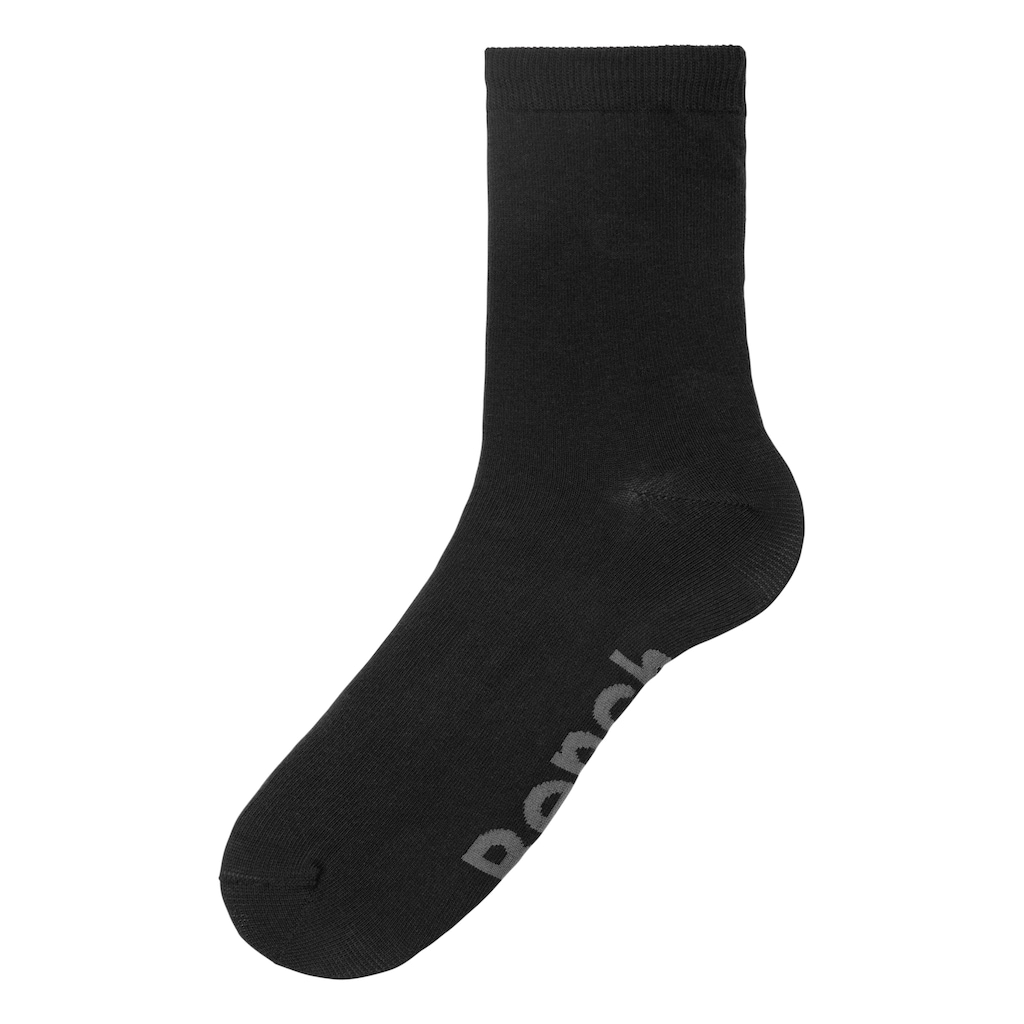 Bench. Basicsocken, (Dose, 4 Paar), mit farbigen Innenbündchen