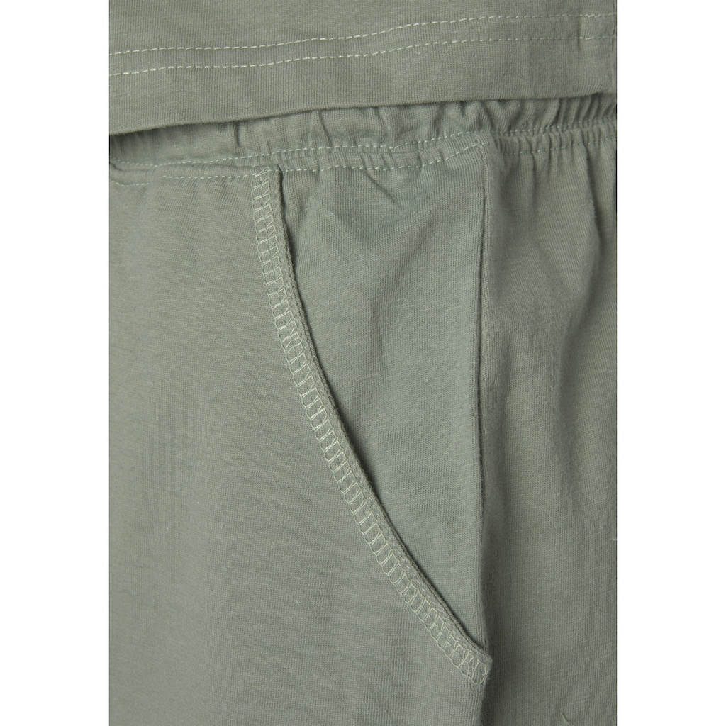 KangaROOS Shorty, (2 tlg.), mit Slogan-Frontdruck