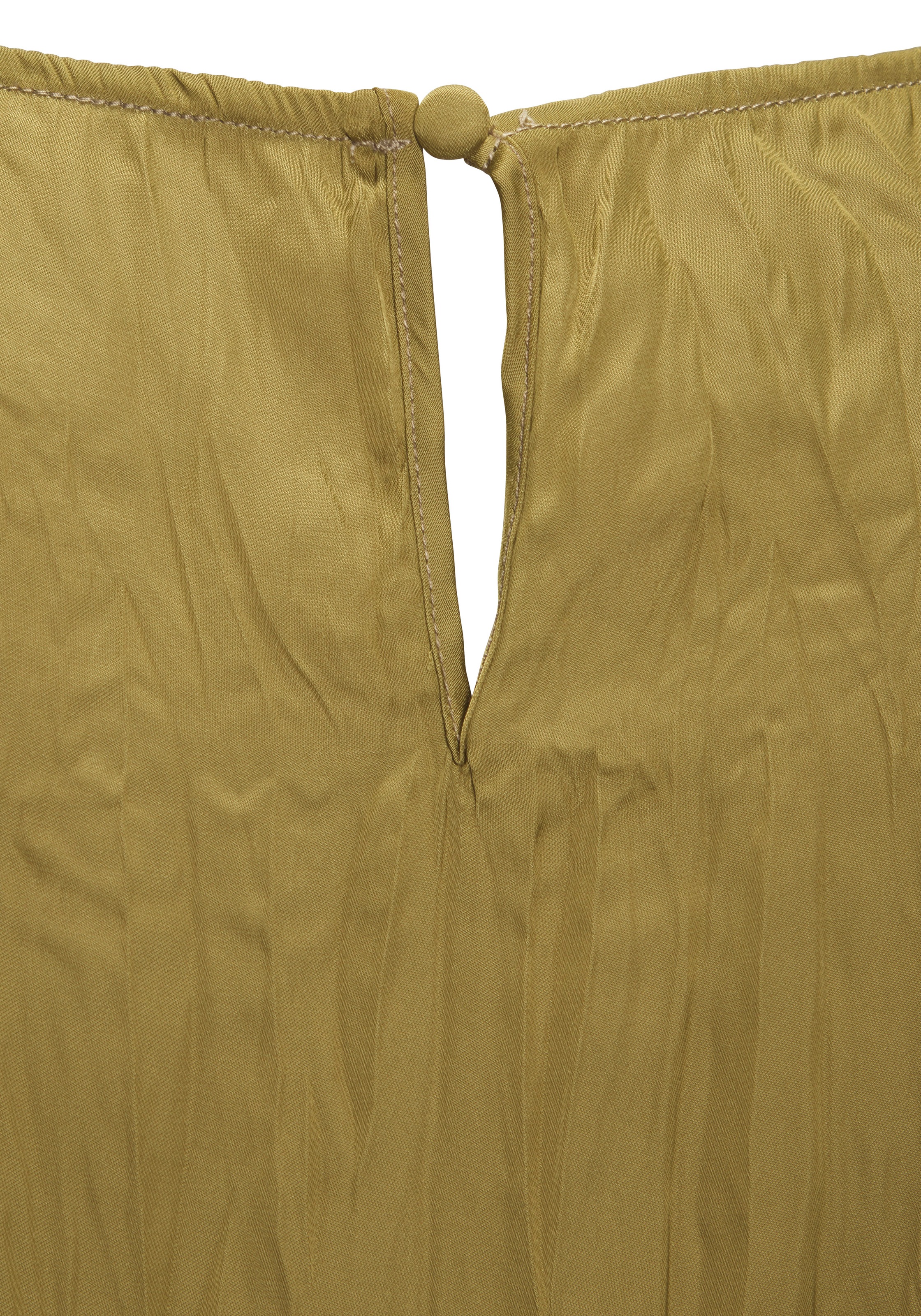 LASCANA Pliseetop »aus leicht glänzender Satinware« Partytop mit Plisseefalten, elegantes Blusentop, festliches Satintop