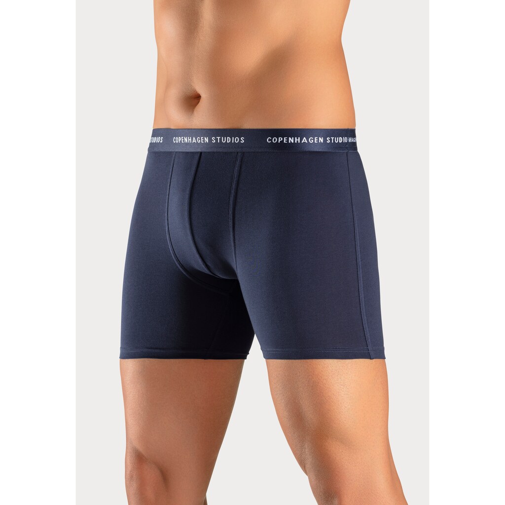 Copenhagen Studios Boxer »Boxershorts für Herren«, (3 St.), mit längerem Bein und Logobund