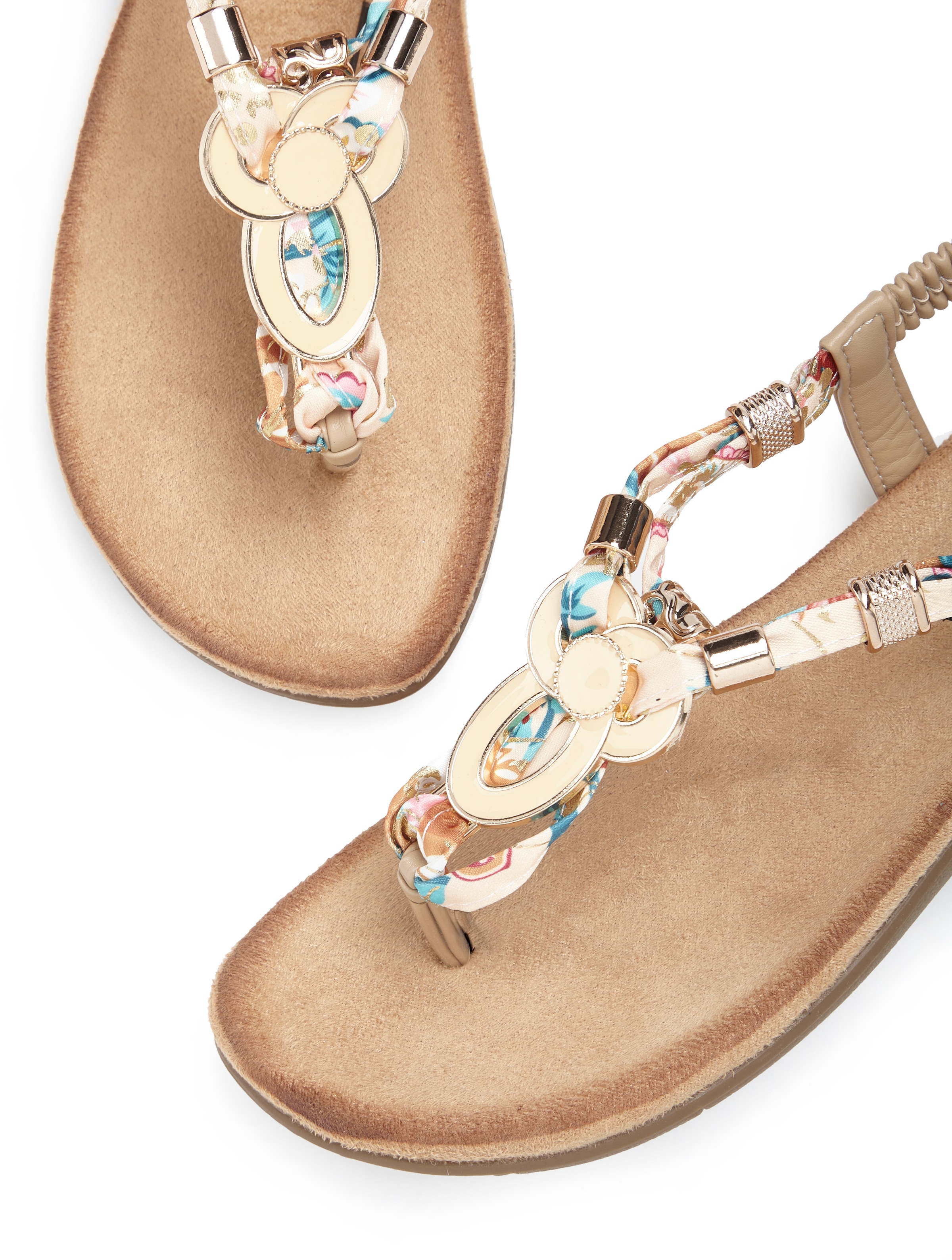 LASCANA Séparateur d'orteils »Sommerschuh, offener Schuh, Sandalette,«  Sandale, Pantolette mit Stretcheinsatz