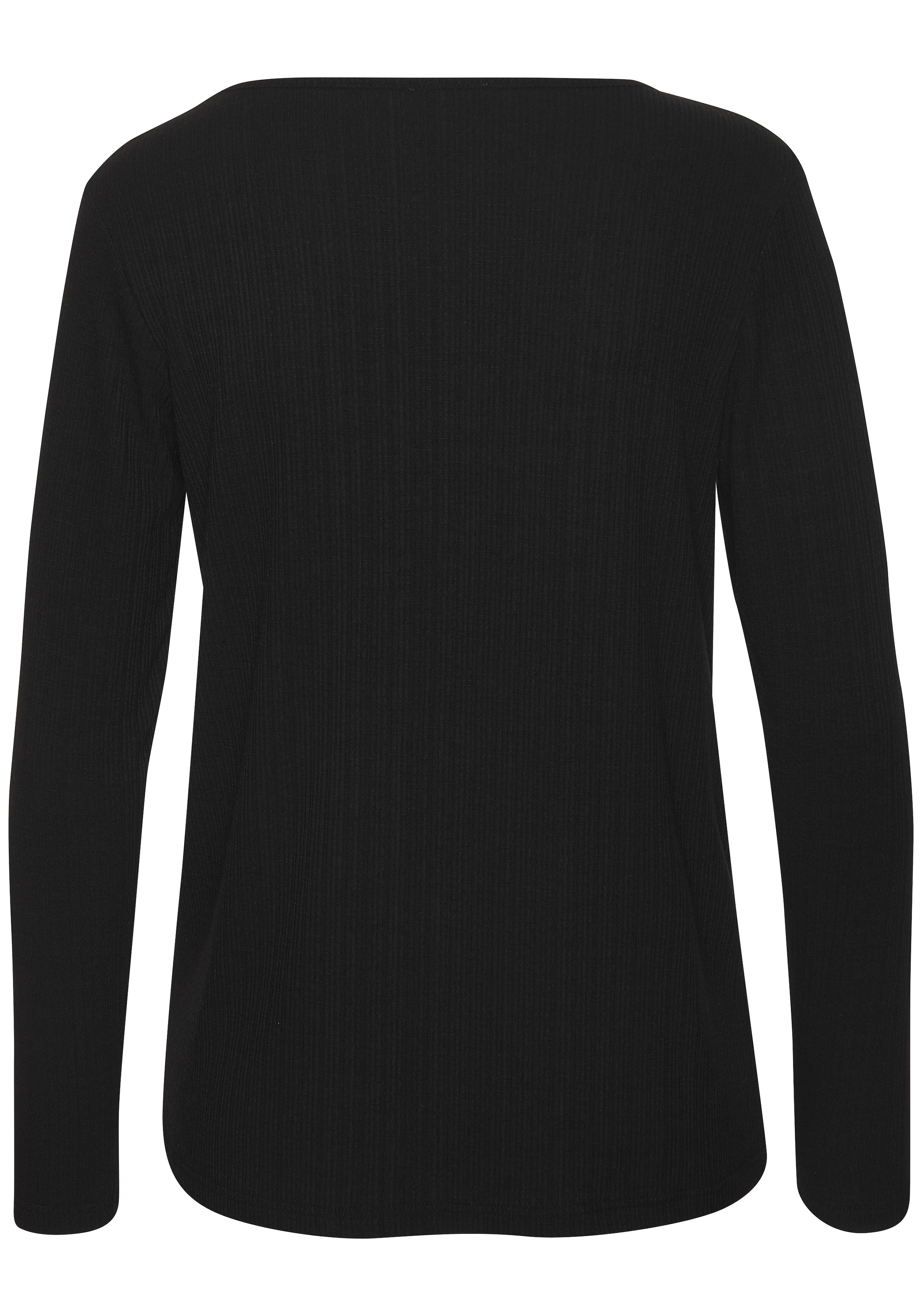 Vivance Langarmshirt »mit modischer Rippstruktur«, aus weichfliessender Qualität mit Viskose