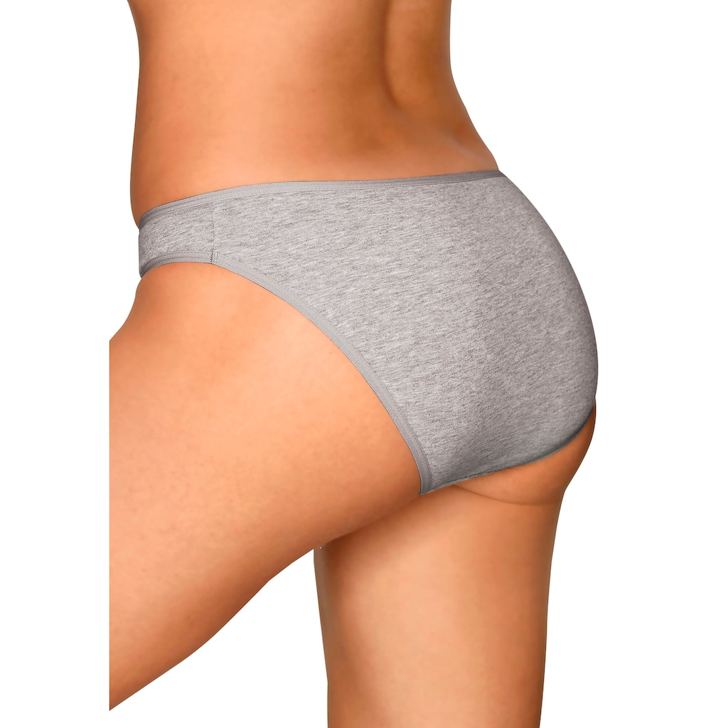 petite fleur Bikinislip, (10er-Pack), aus elastischer Baumwolle