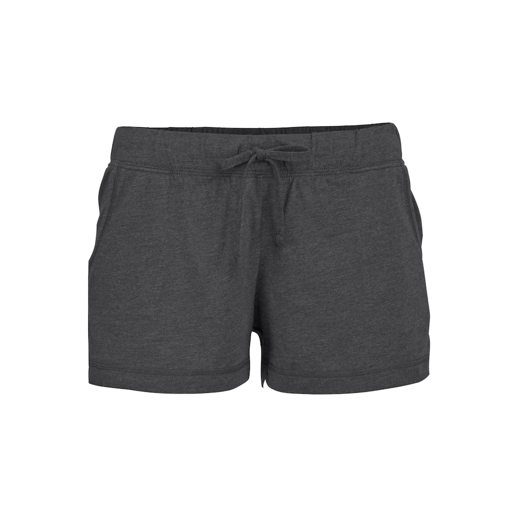 Arizona Shorty, (2 tlg.), meliert mit Rundhalsausschnitt Brusttasche