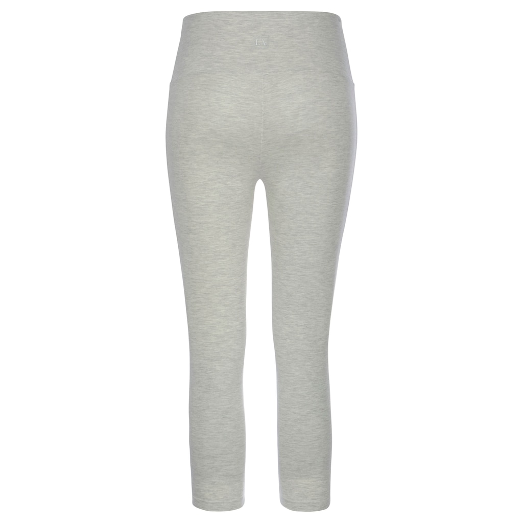 LASCANA Caprileggings, mit breitem weichem Bündchen, Loungewear
