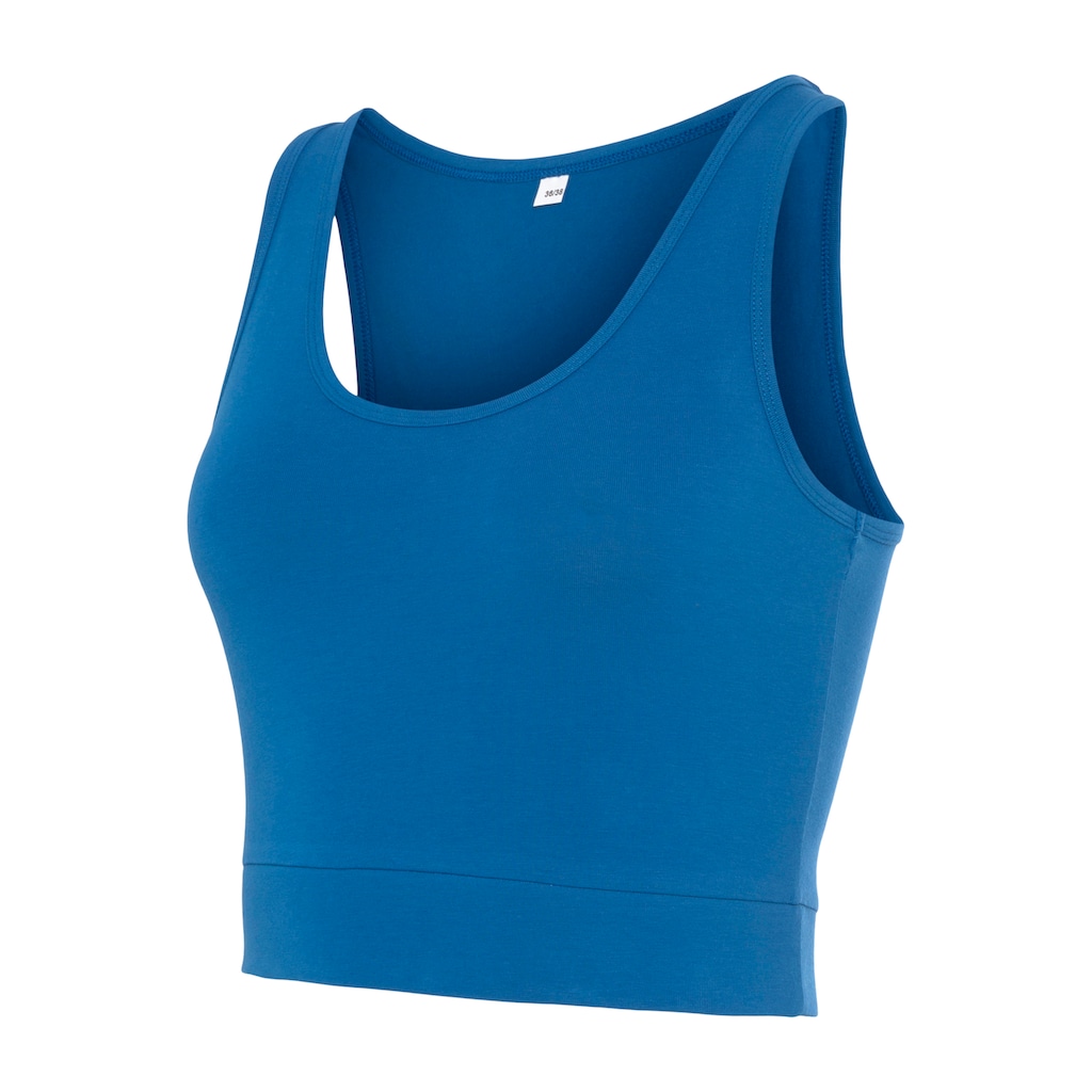 LASCANA ACTIVE Sporttop, Crop-Top mit breiten Trägern
