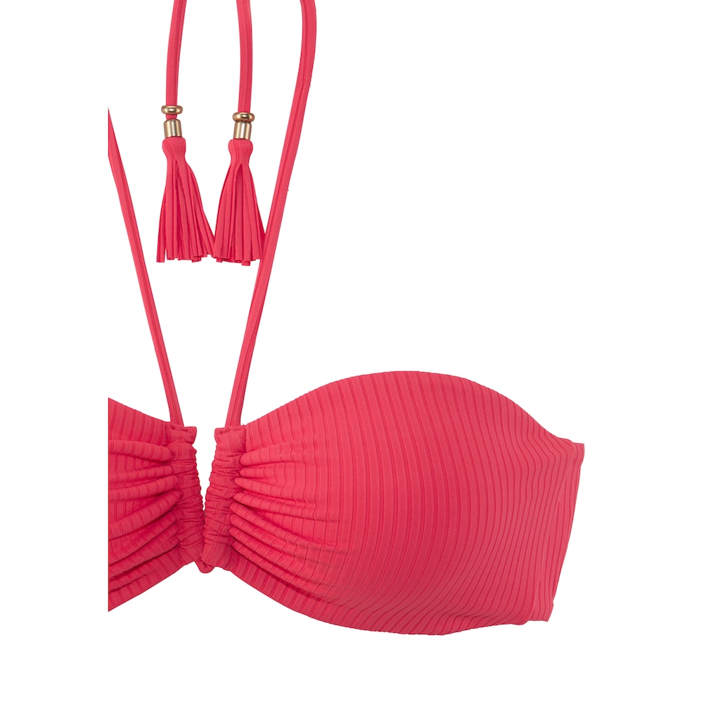 Elbsand Bandeau-Bikini, mit V-Bügel