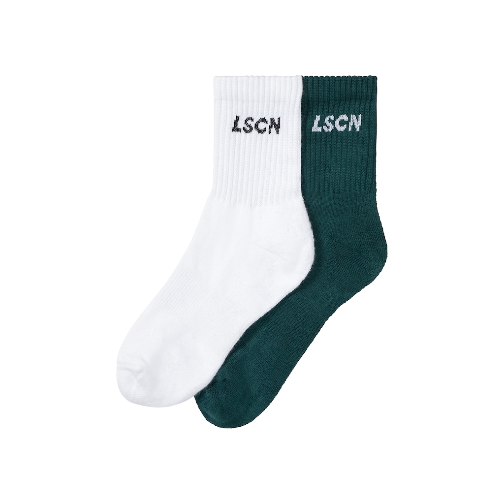 LSCN by LASCANA Tennissocken, (Packung, 2 Paar), mit Halbfussfrottee